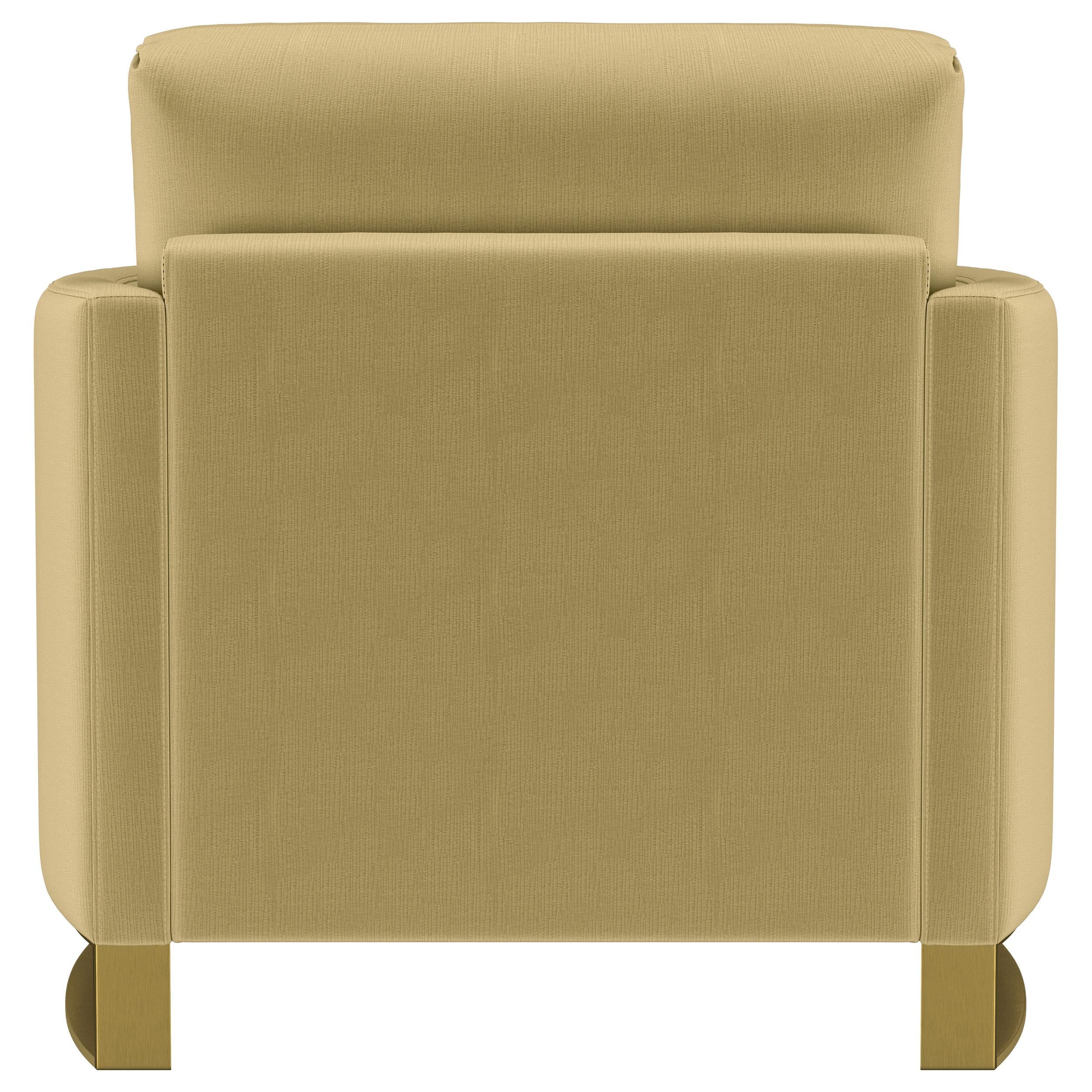  Coaster Furniture Corliss 508826 Upholstered Curved Track Arm Chair - Camel IMAGE 8