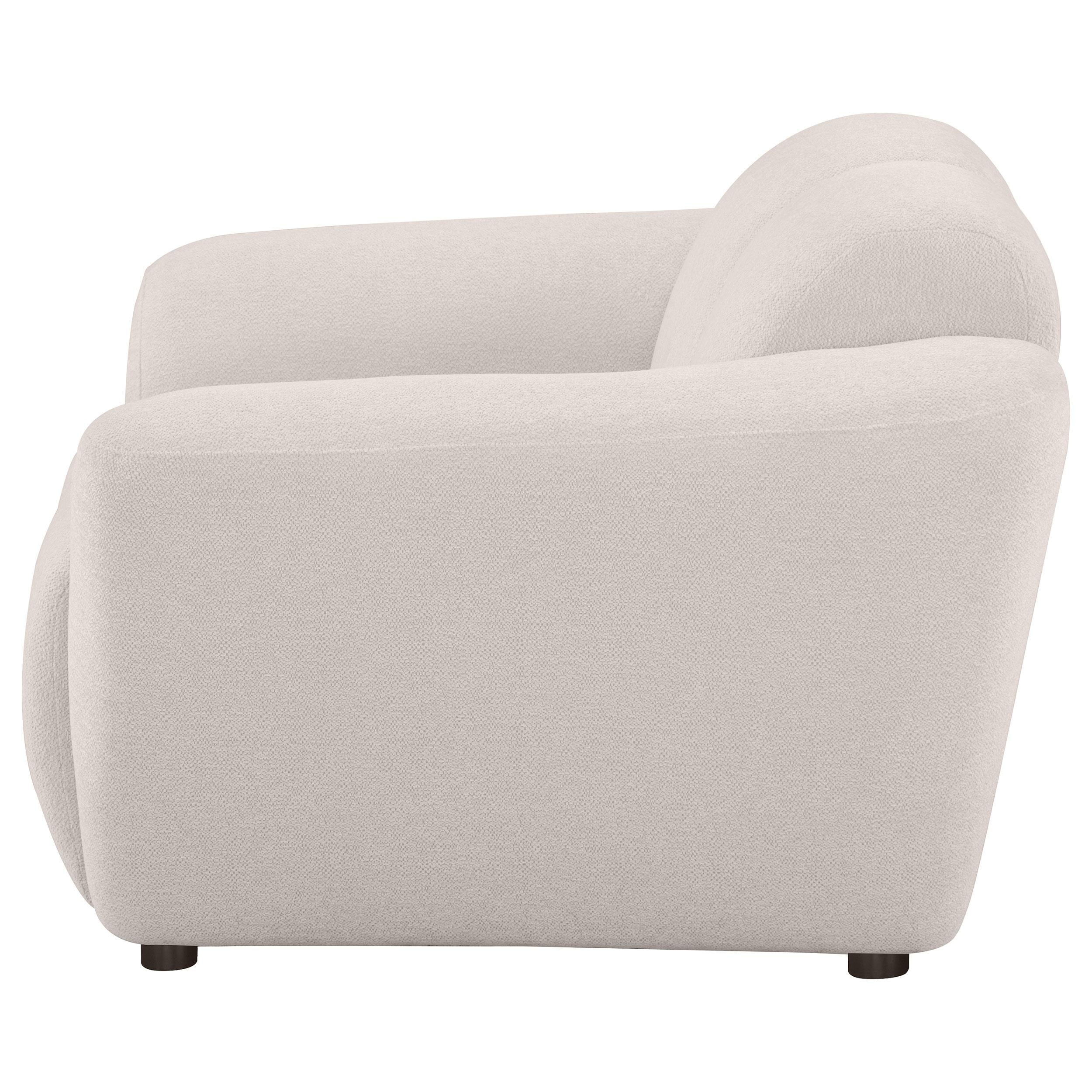  Coaster Furniture Destino 509303 Chenille Upholstered Splayed Arm Accent Chair - Greige IMAGE 6
