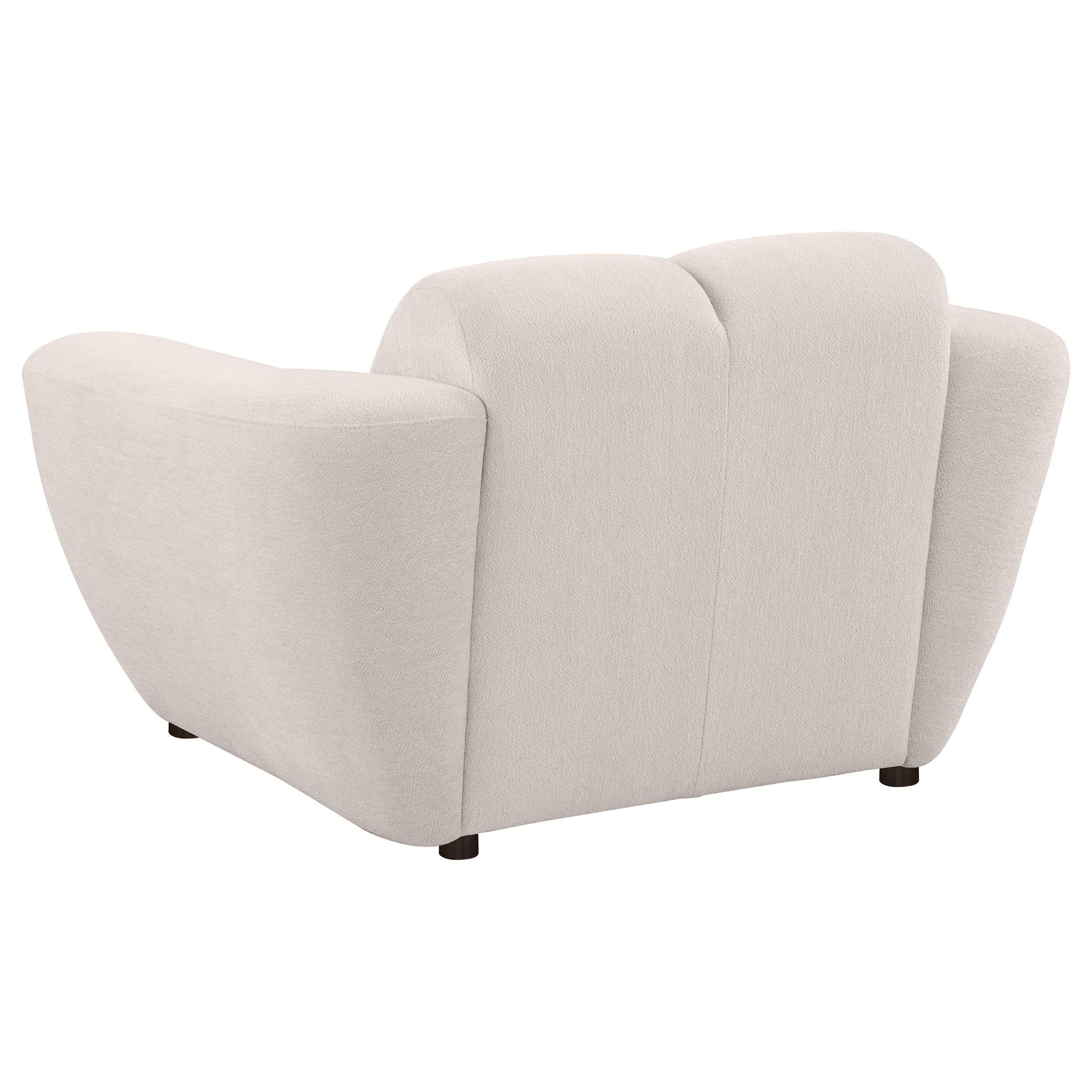  Coaster Furniture Destino 509303 Chenille Upholstered Splayed Arm Accent Chair - Greige IMAGE 8