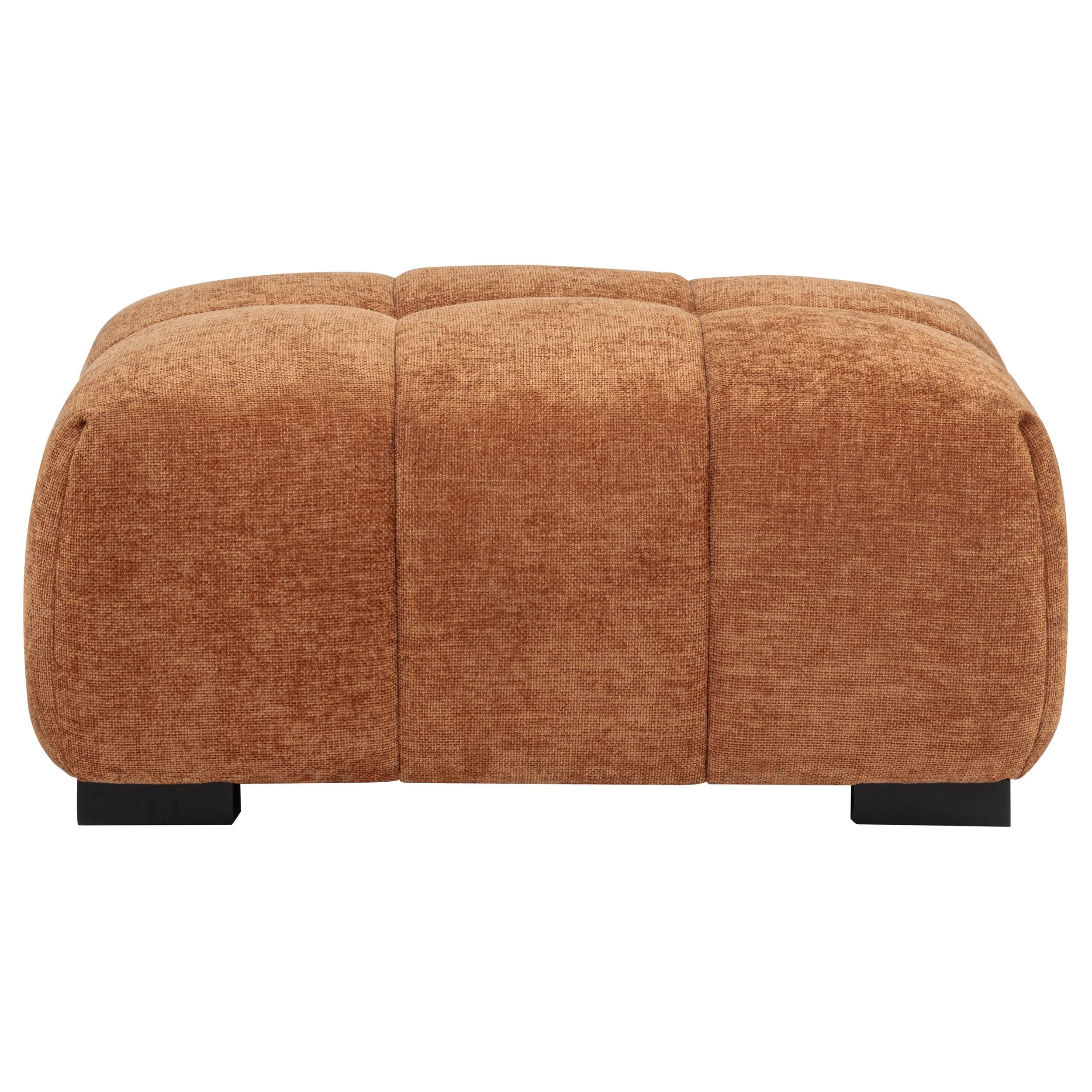  Coaster Furniture Octavia 509354 Upholstered Rectangular Ottoman - Orange IMAGE 7