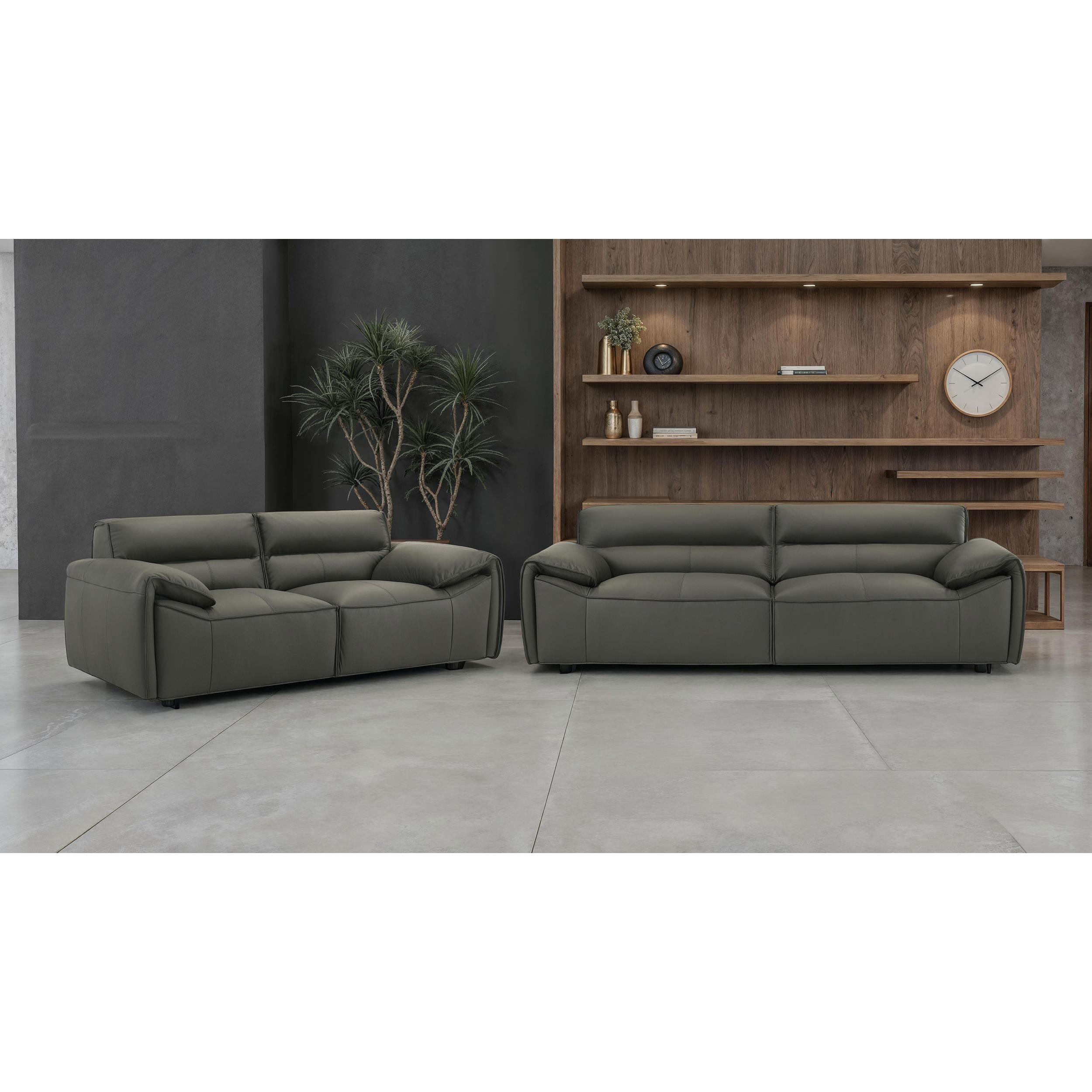  Coaster Furniture Buxton 509505 Top Grain Leather Upholstered Loveseat - Graphite IMAGE 13