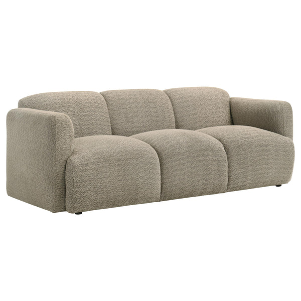 Coaster Furniture Dorset 509814 Fabric Upholstered Round Track Arm Sofa - Brown