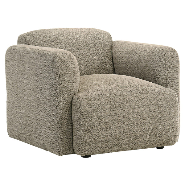 Coaster Furniture Dorset 509816 Fabric Upholstered Round Track Arm Accent Chair - Brown