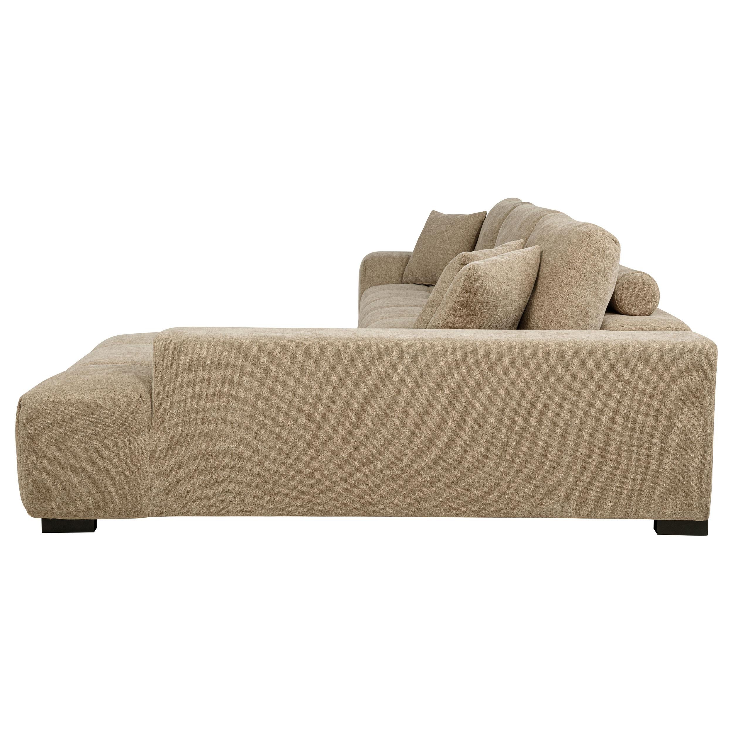  Coaster Furniture Octavia 509961 Upholstered Sectional Chaise Sofa - Camel IMAGE 7