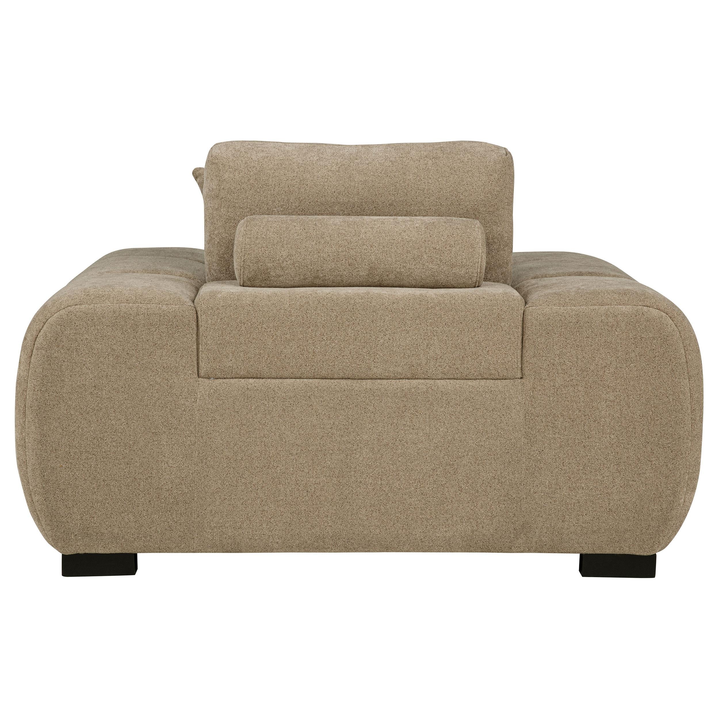  Coaster Furniture Octavia 509963 Upholstered Track Arm Accent Chair - Camel IMAGE 2