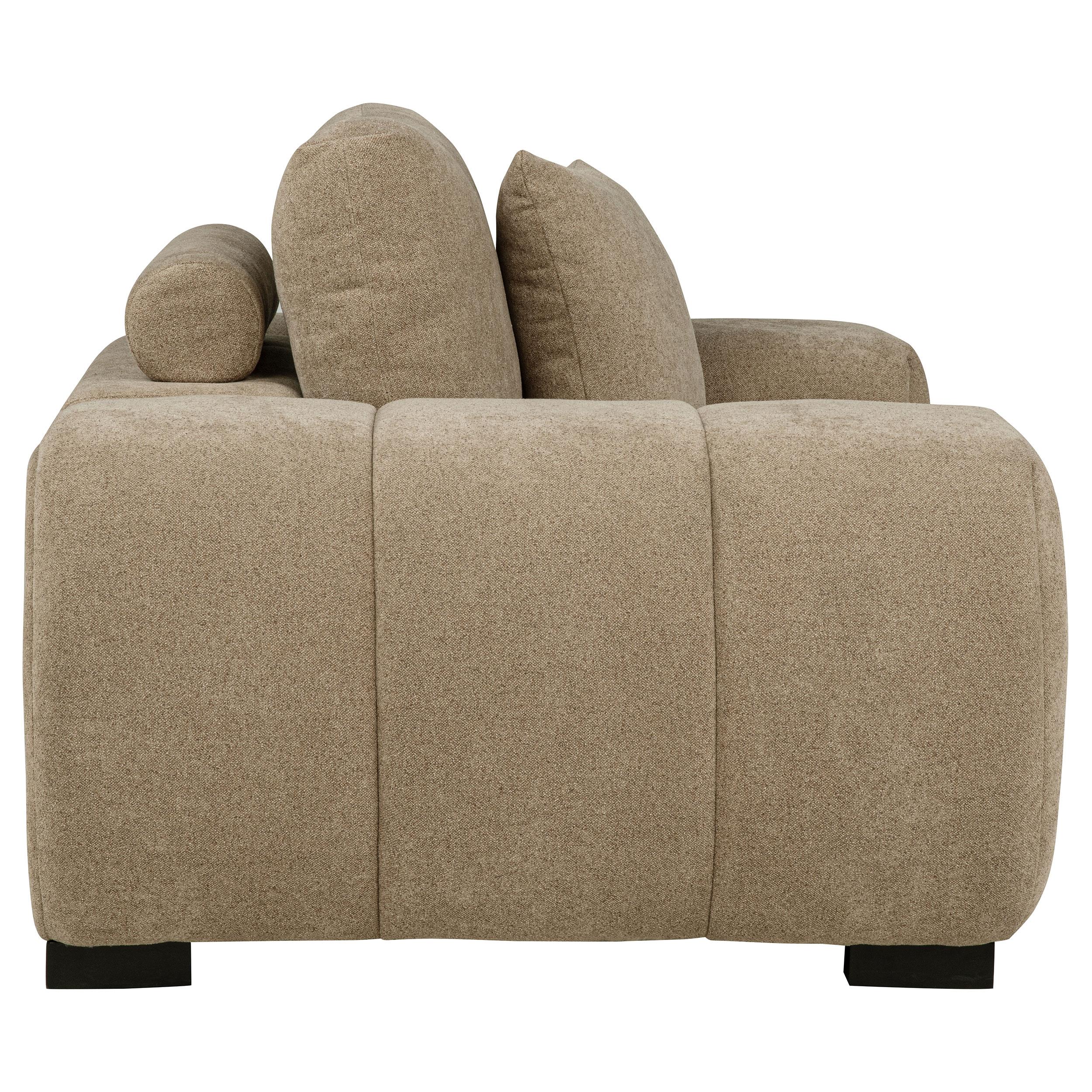  Coaster Furniture Octavia 509963 Upholstered Track Arm Accent Chair - Camel IMAGE 5
