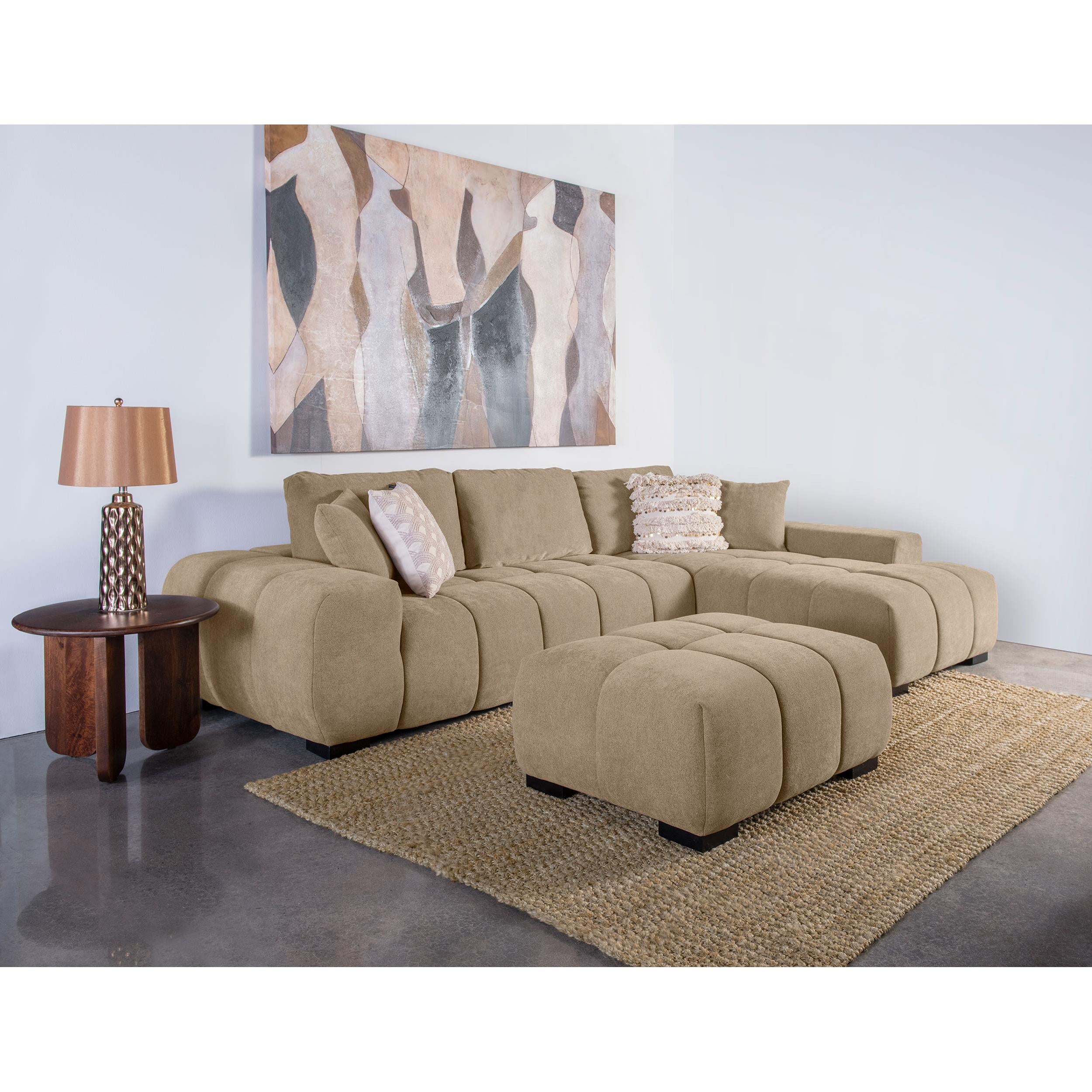  Coaster Furniture Octavia 509964 Upholstered Rectangular Ottoman - Camel IMAGE 6
