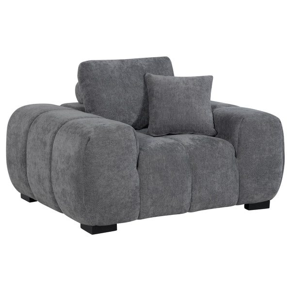 Coaster Furniture Octavia 509967 Upholstered Track Arm Accent Chair - Charcoal Grey