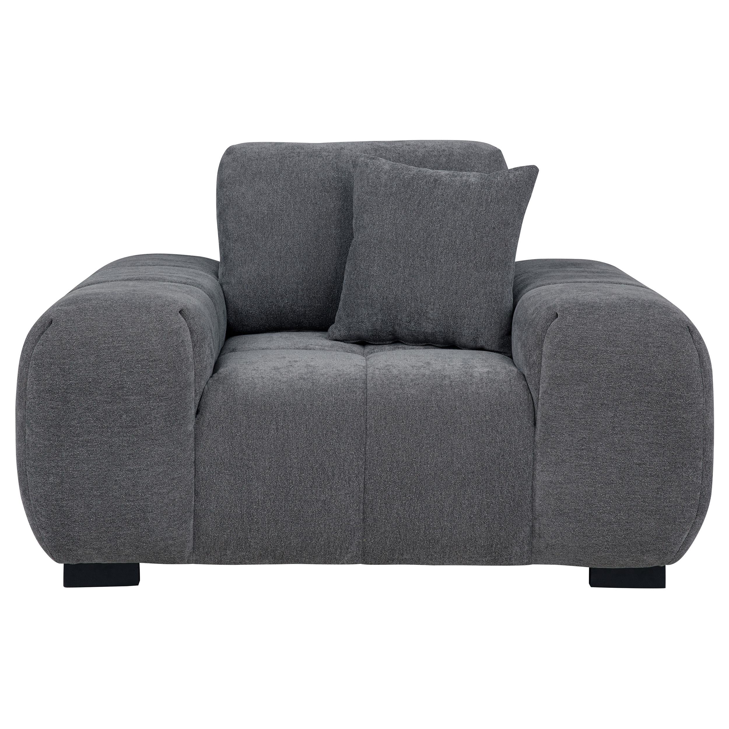  Coaster Furniture Octavia 509967 Upholstered Track Arm Accent Chair - Charcoal Grey IMAGE 9