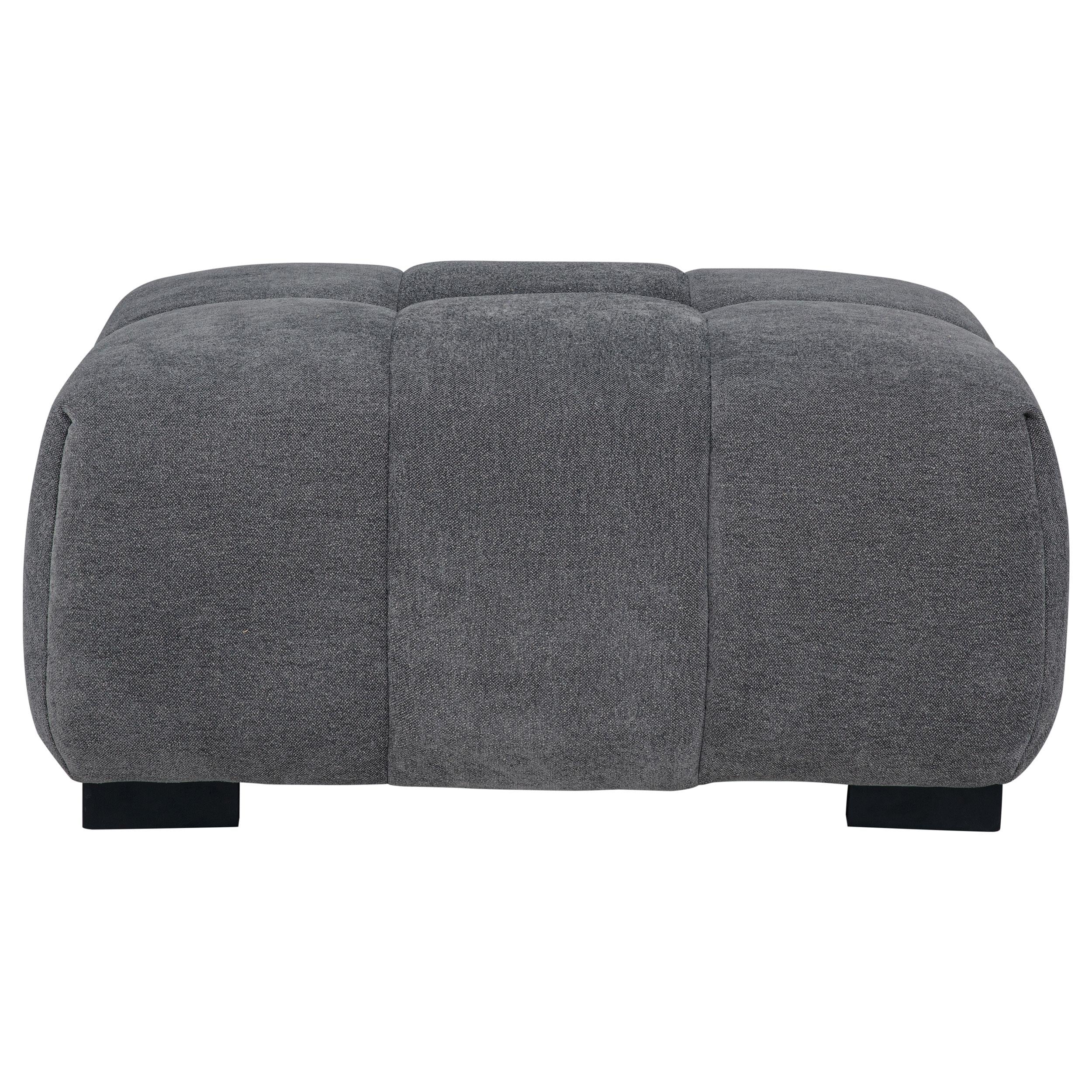  Coaster Furniture Octavia 509968 Upholstered Rectangular Ottoman - Charcoal Grey IMAGE 1