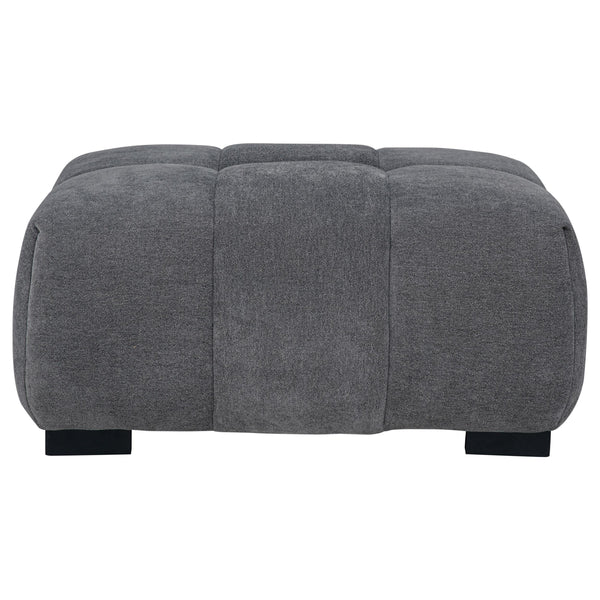 Coaster Furniture Octavia 509968 Upholstered Rectangular Ottoman - Charcoal Grey