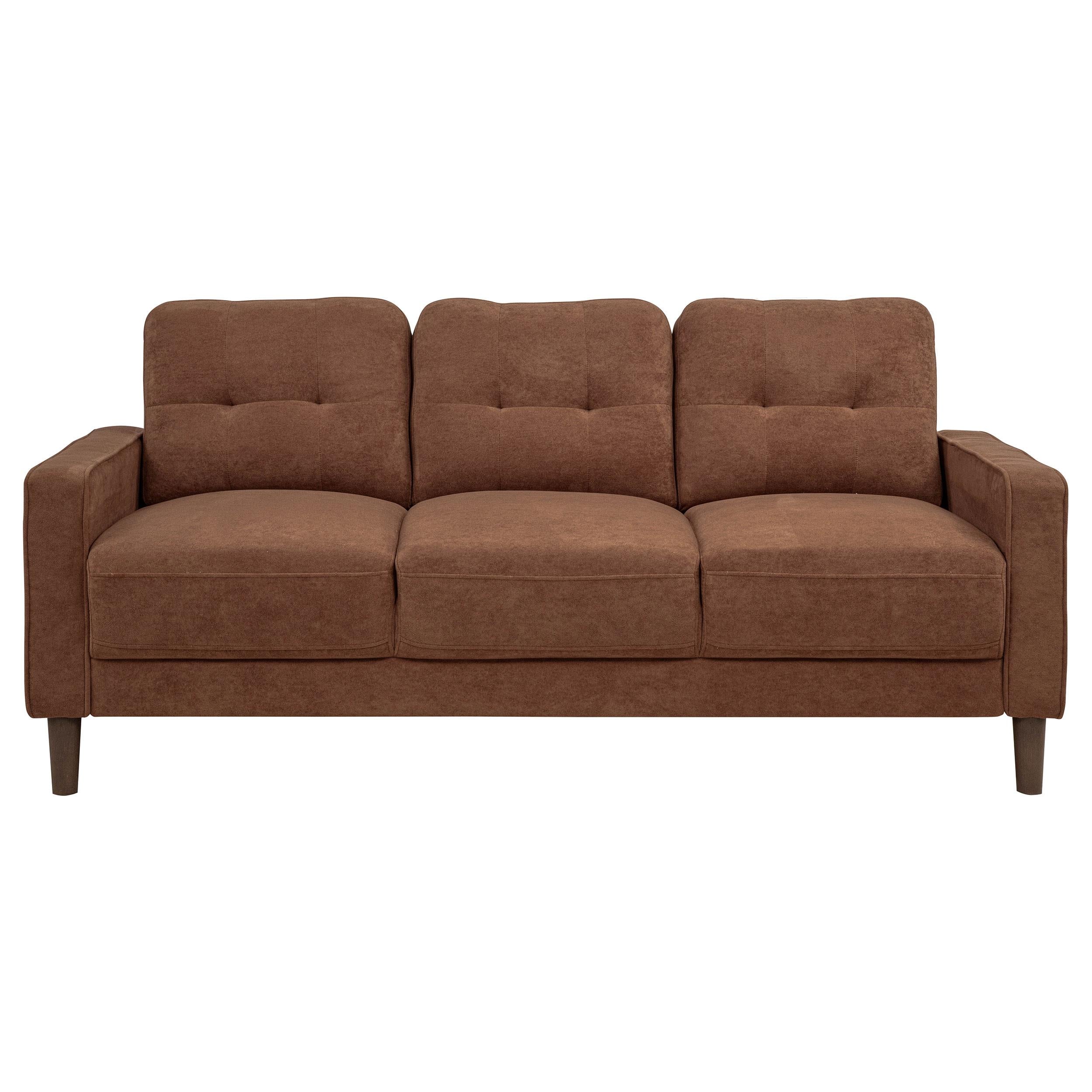  Coaster Furniture Bowen II 509971 Fabric Upholstered Track Arm Sofa - Rust IMAGE 5