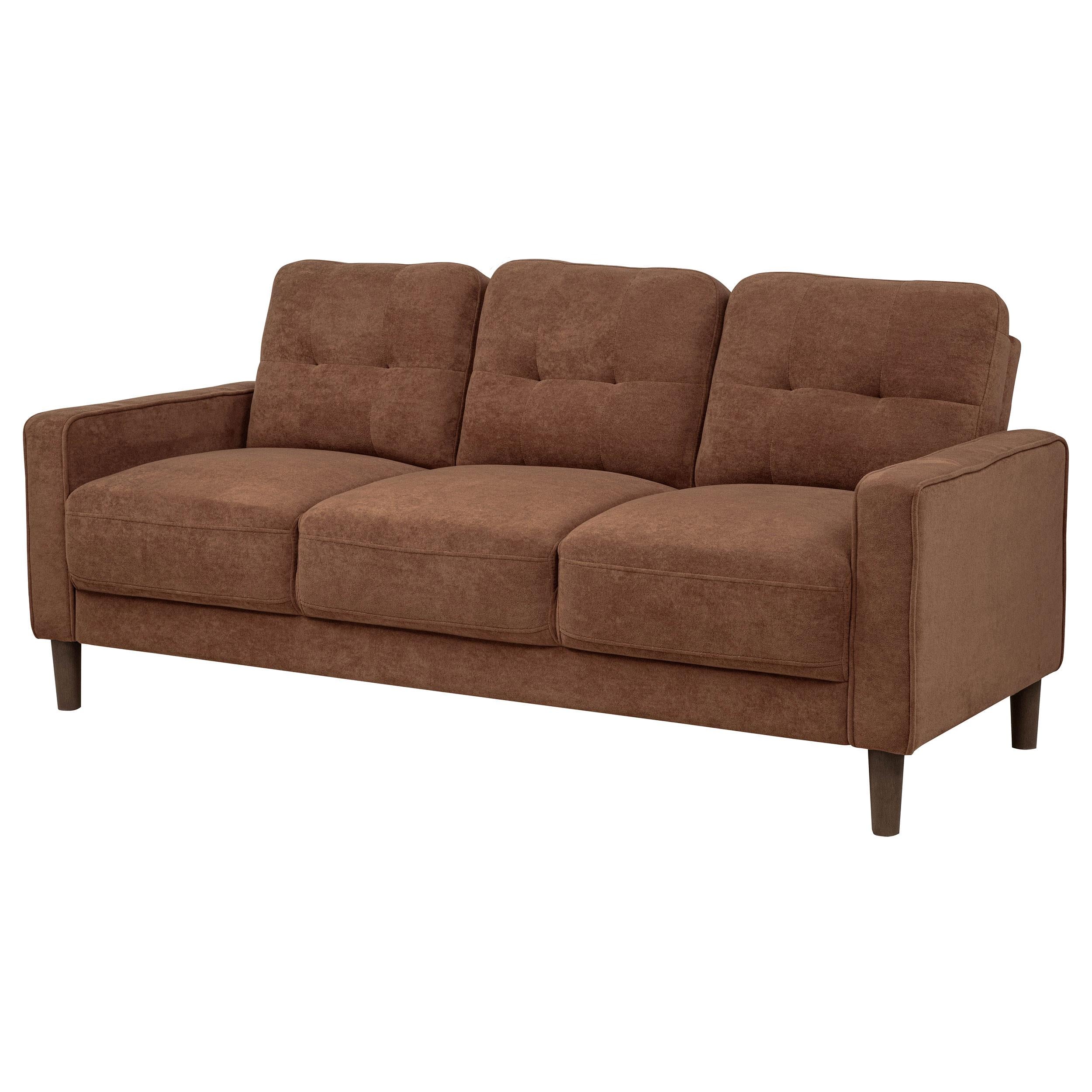  Coaster Furniture Bowen II 509971 Fabric Upholstered Track Arm Sofa - Rust IMAGE 7