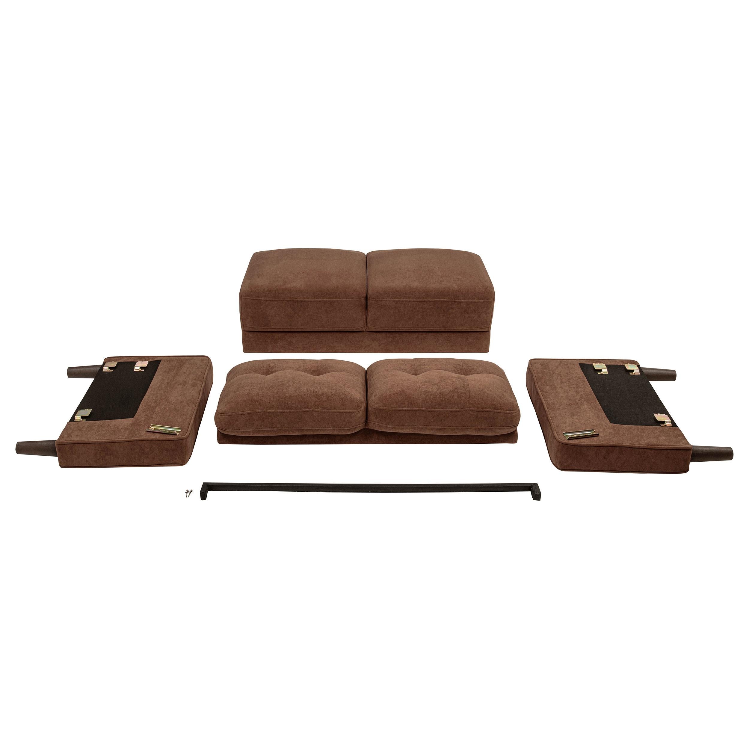  Coaster Furniture Bowen II 509973 Fabric Upholstered Track Arm Accent Chair - Rust IMAGE 10