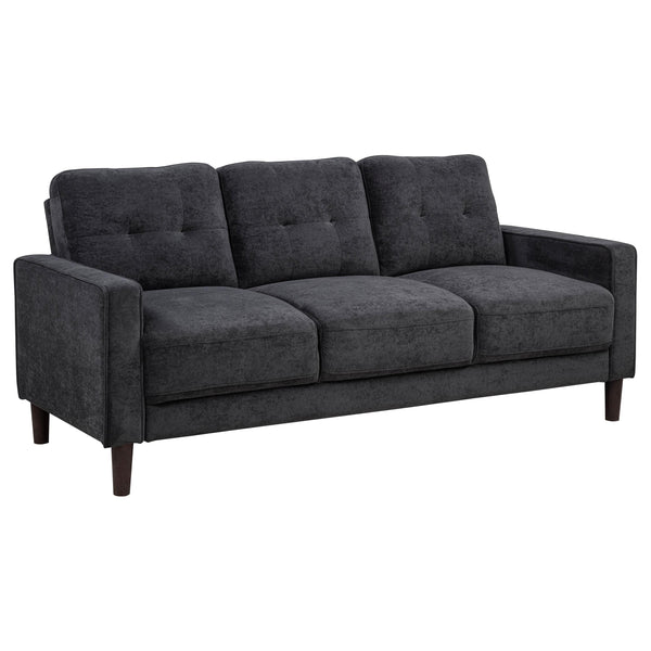 Coaster Furniture Bowen II 509981 Fabric Upholstered Track Arm Sofa - Steel Grey