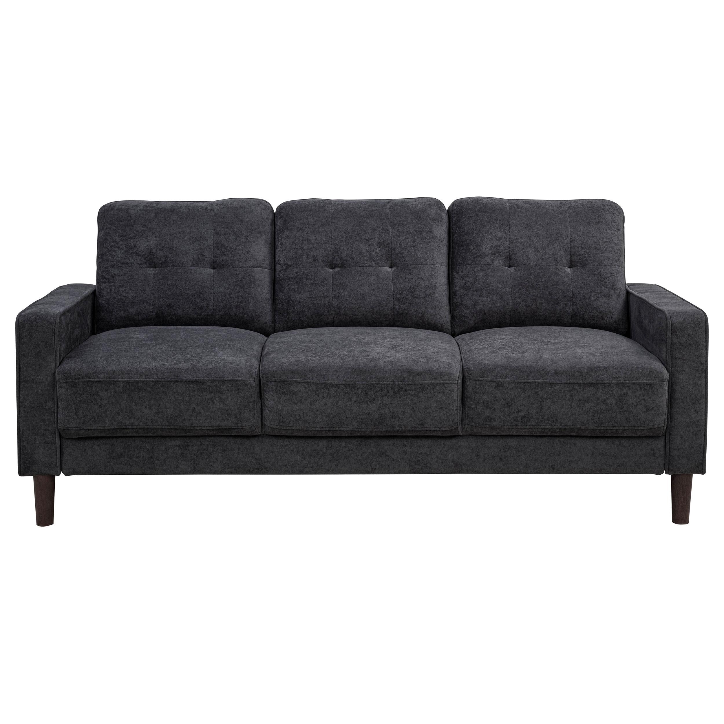  Coaster Furniture Bowen II 509981 Fabric Upholstered Track Arm Sofa - Steel Grey IMAGE 5