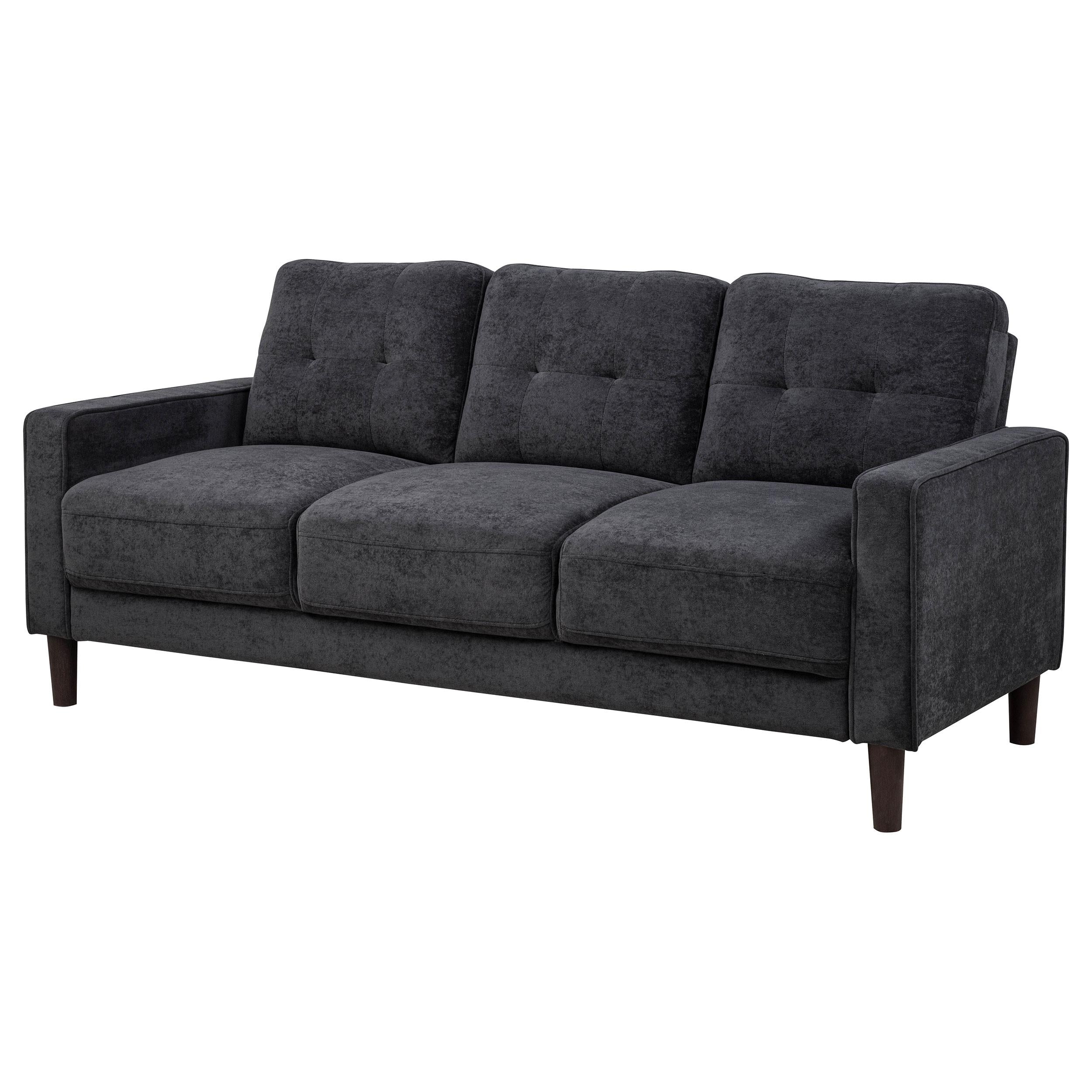  Coaster Furniture Bowen II 509981 Fabric Upholstered Track Arm Sofa - Steel Grey IMAGE 8