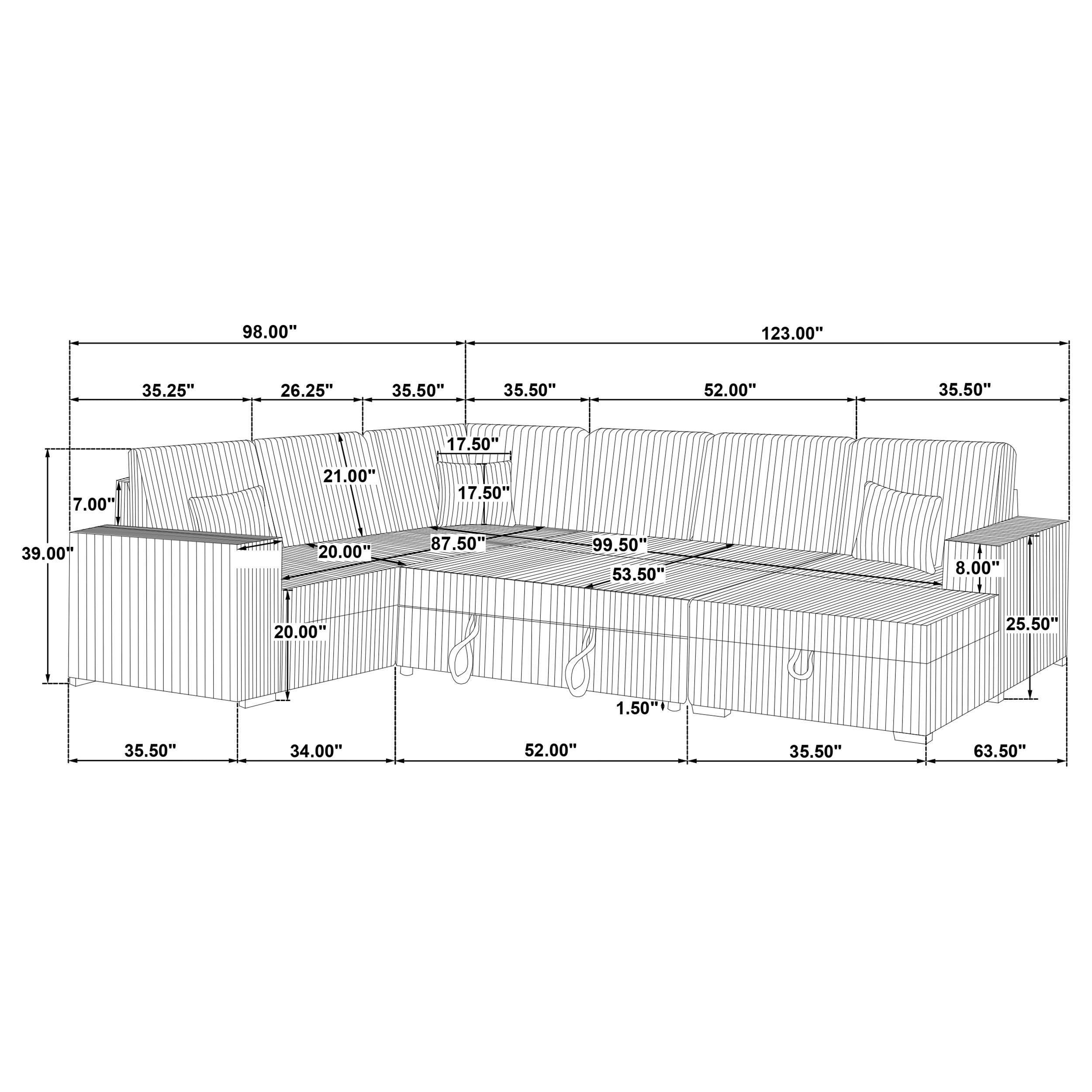  Coaster Furniture Devonshire 511049 Sleeper Sectional Sofa Storage Chaise - Black IMAGE 17