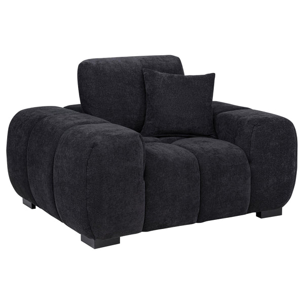 Coaster Furniture Octavia 511063 Upholstered Track Arm Accent Chair - Black