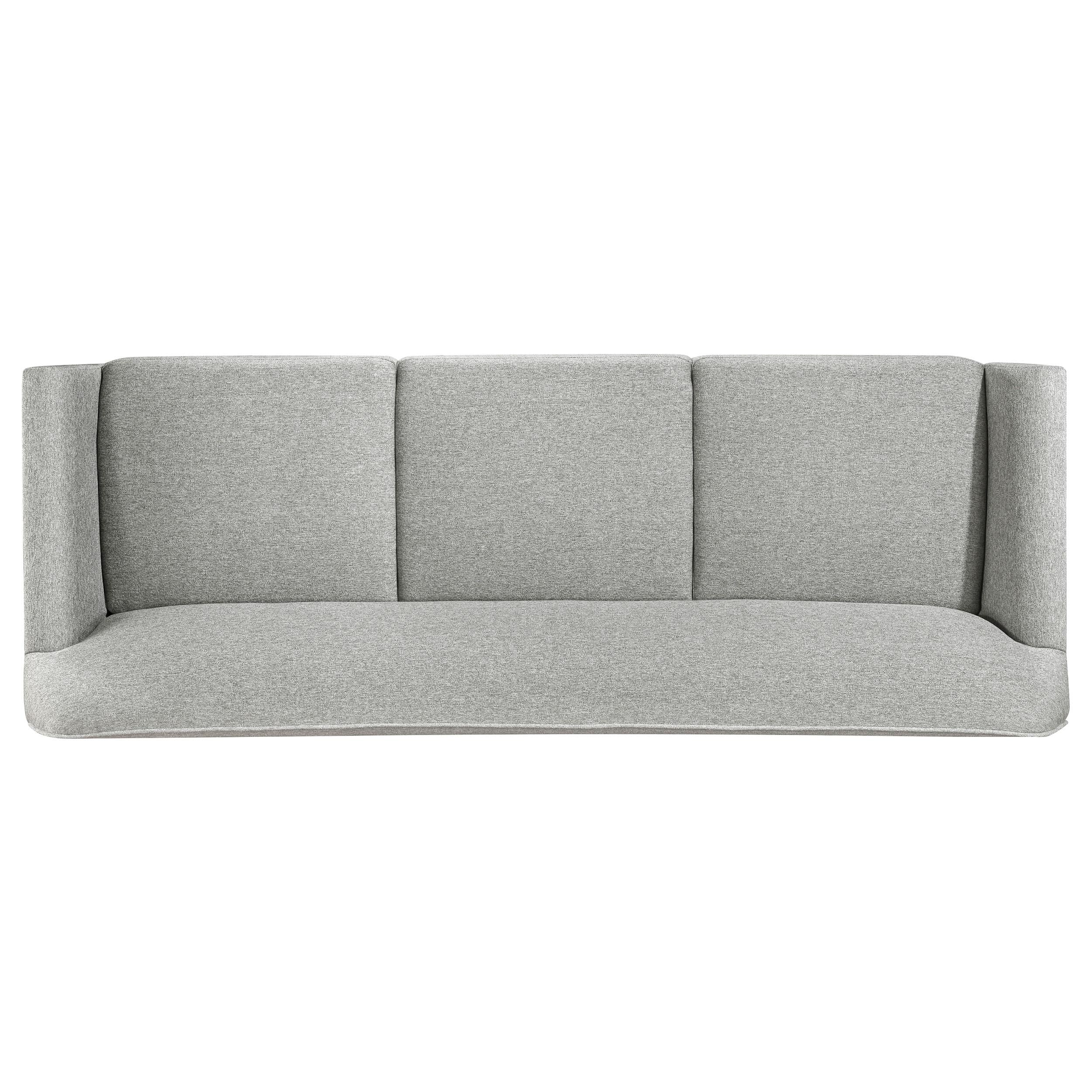  Coaster Furniture Vaughn 511071 Fabric Upholstered Flared Arm Sofa - Grey IMAGE 5