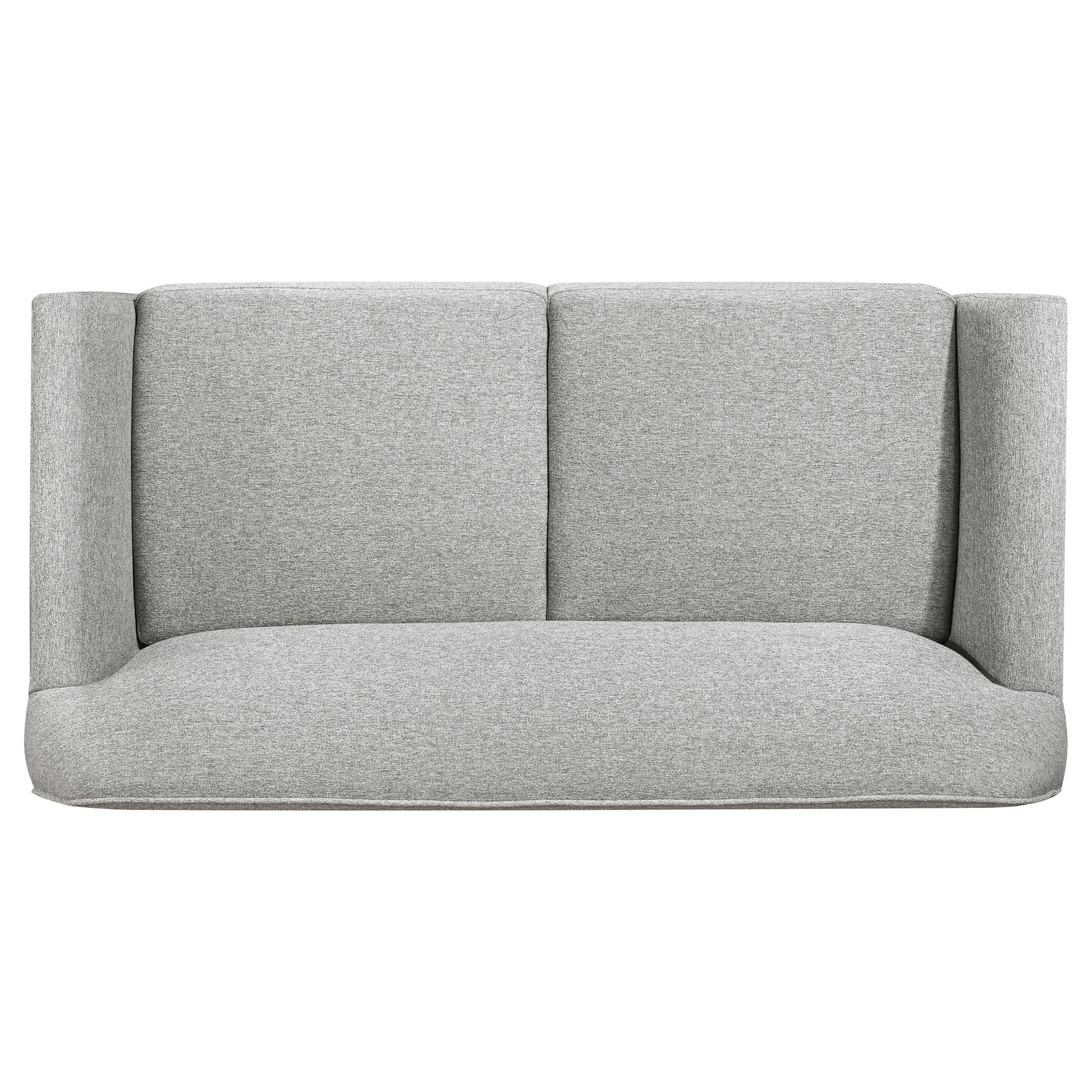  Coaster Furniture Vaughn 511072 Fabric Upholstered Flared Arm Loveseat - Grey IMAGE 4