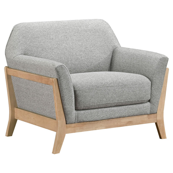 Coaster Furniture Vaughn 511073 Fabric Upholstered Flared Arm Accent Chair - Grey