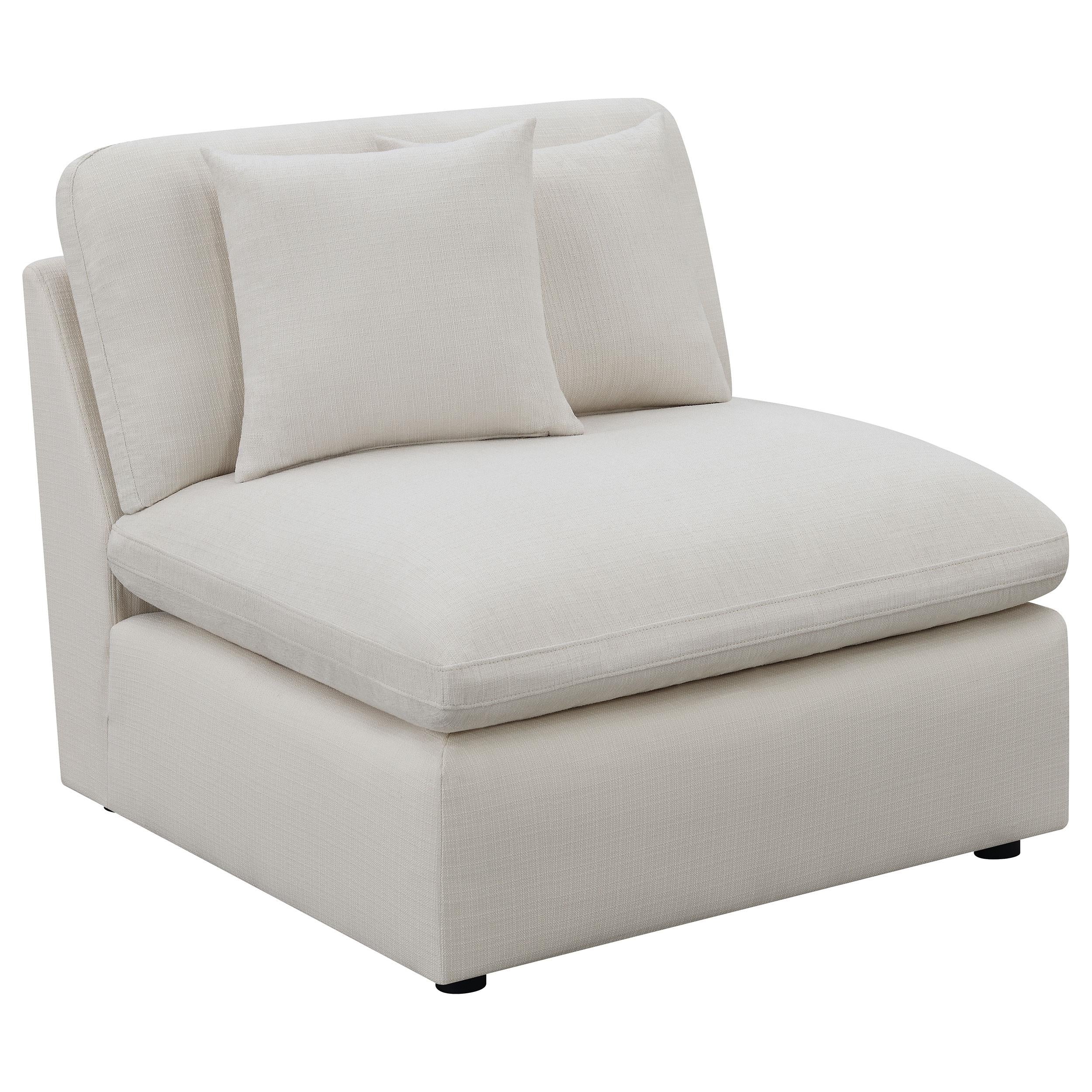  Coaster Furniture Hobson 551451-SETB 4-piece Upholstered Modular Sectional Sofa - Ivory IMAGE 3