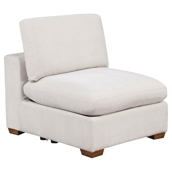 Coaster Furniture Lakeview 551461 Upholstered Armless Chair - Ivory