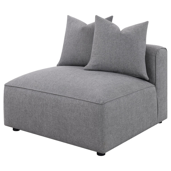 Coaster Furniture Jennifer 551594 Upholstered Armless Chair - Grey