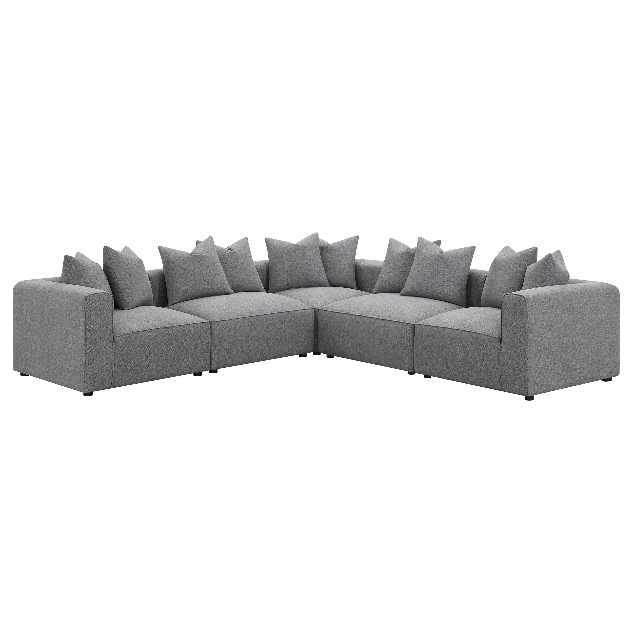  Coaster Furniture Jennifer 551594 Upholstered Armless Chair - Grey IMAGE 11