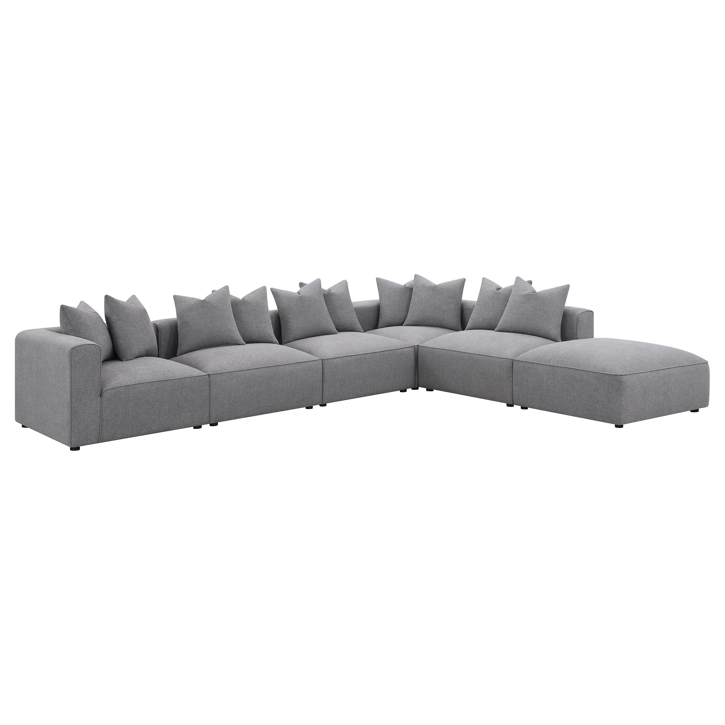  Coaster Furniture Jennifer 551594 Upholstered Armless Chair - Grey IMAGE 13