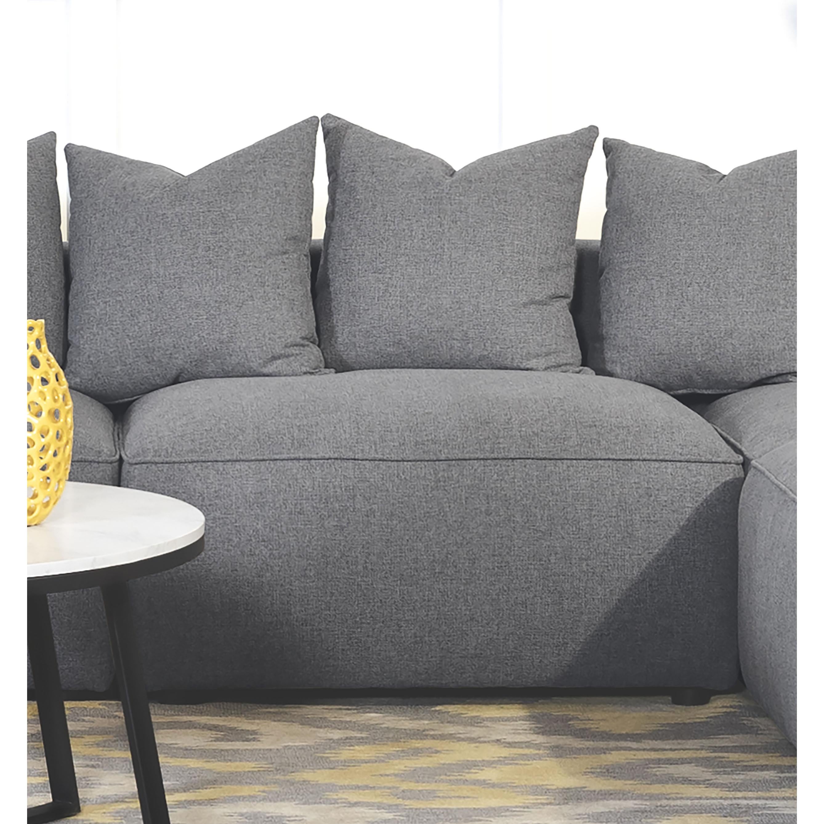  Coaster Furniture Jennifer 551594 Upholstered Armless Chair - Grey IMAGE 2