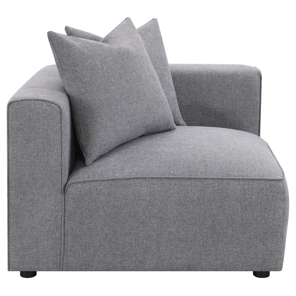 Coaster Furniture Jennifer 551595 Upholstered Corner Chair - Grey