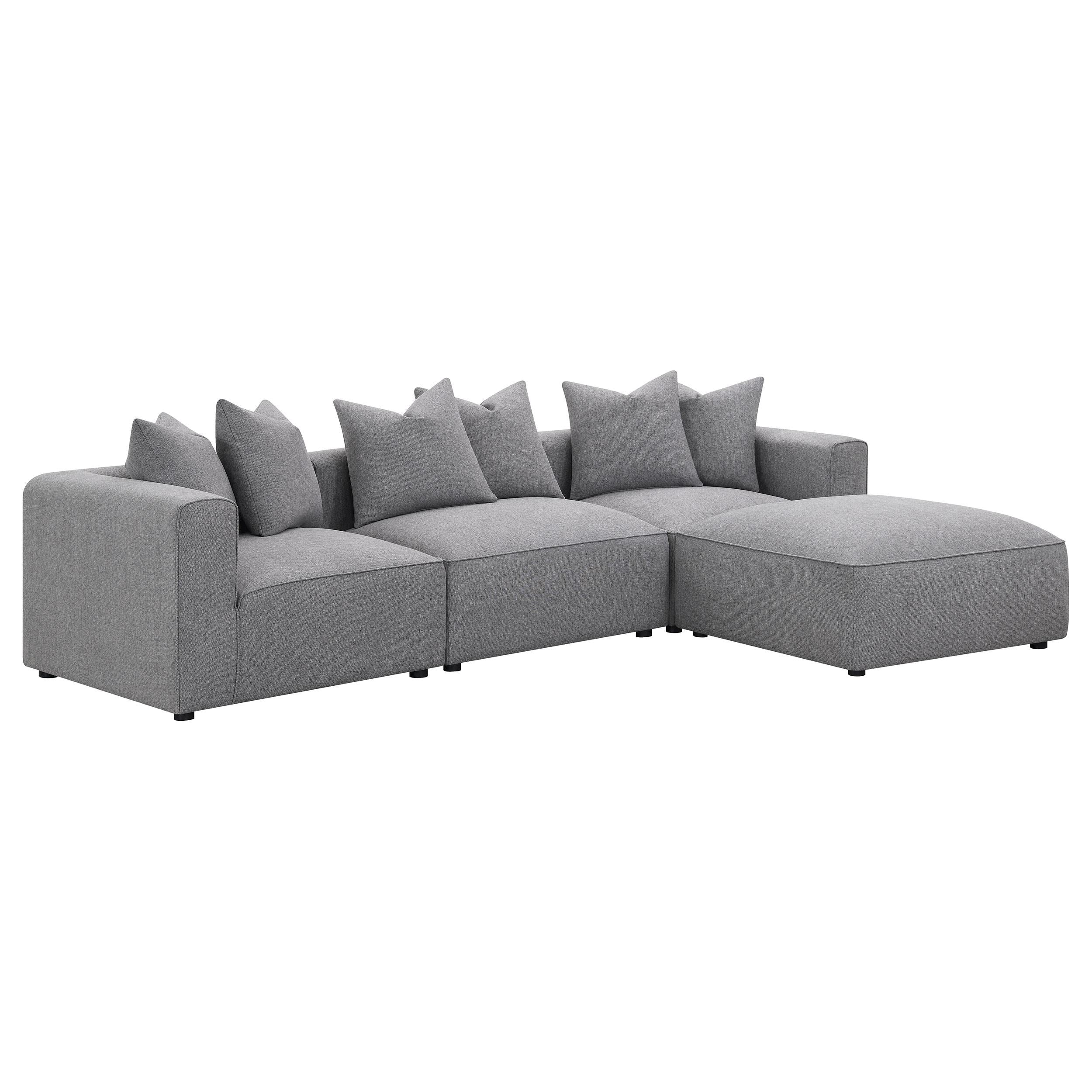  Coaster Furniture Jennifer 551595 Upholstered Corner Chair - Grey IMAGE 11