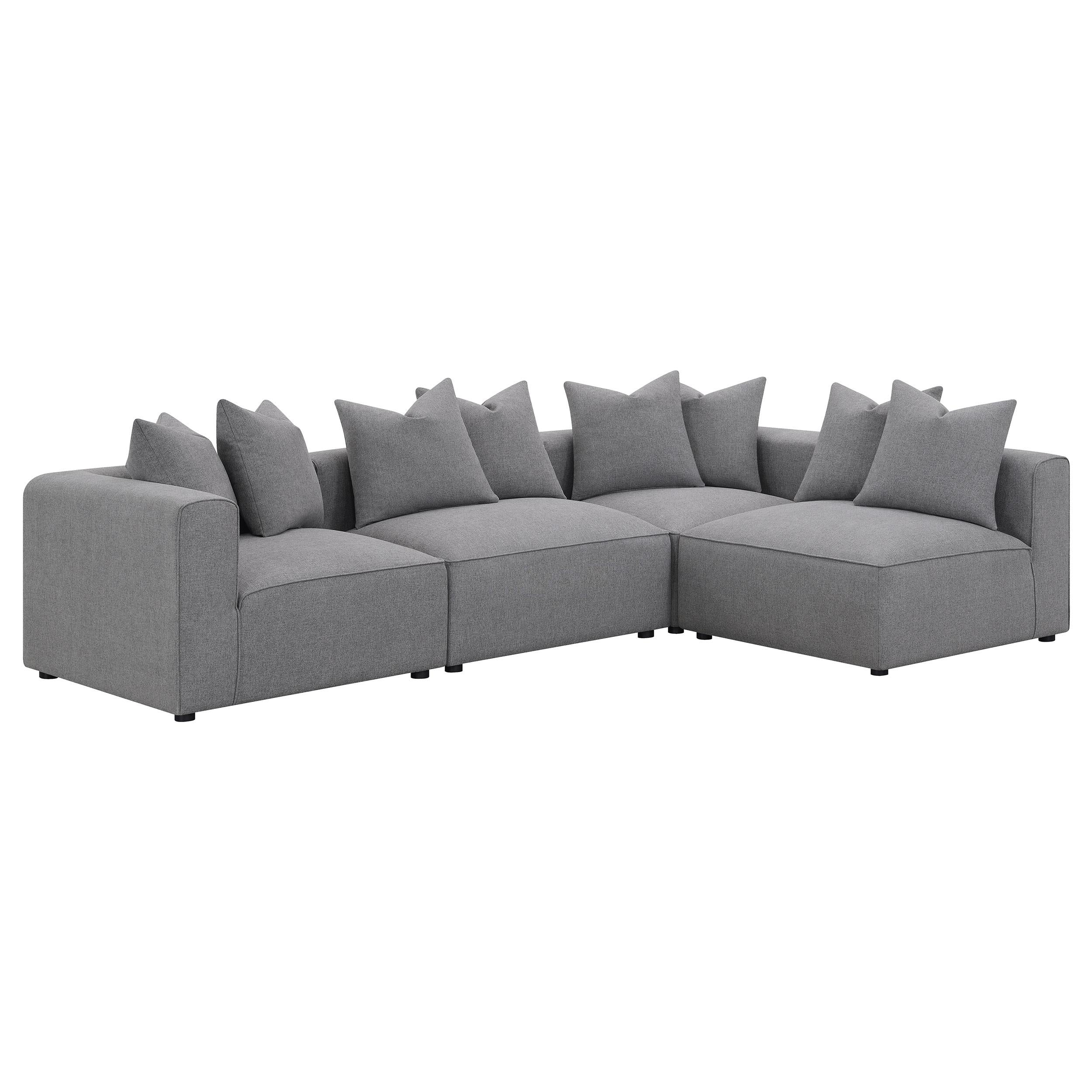  Coaster Furniture Jennifer 551595 Upholstered Corner Chair - Grey IMAGE 12