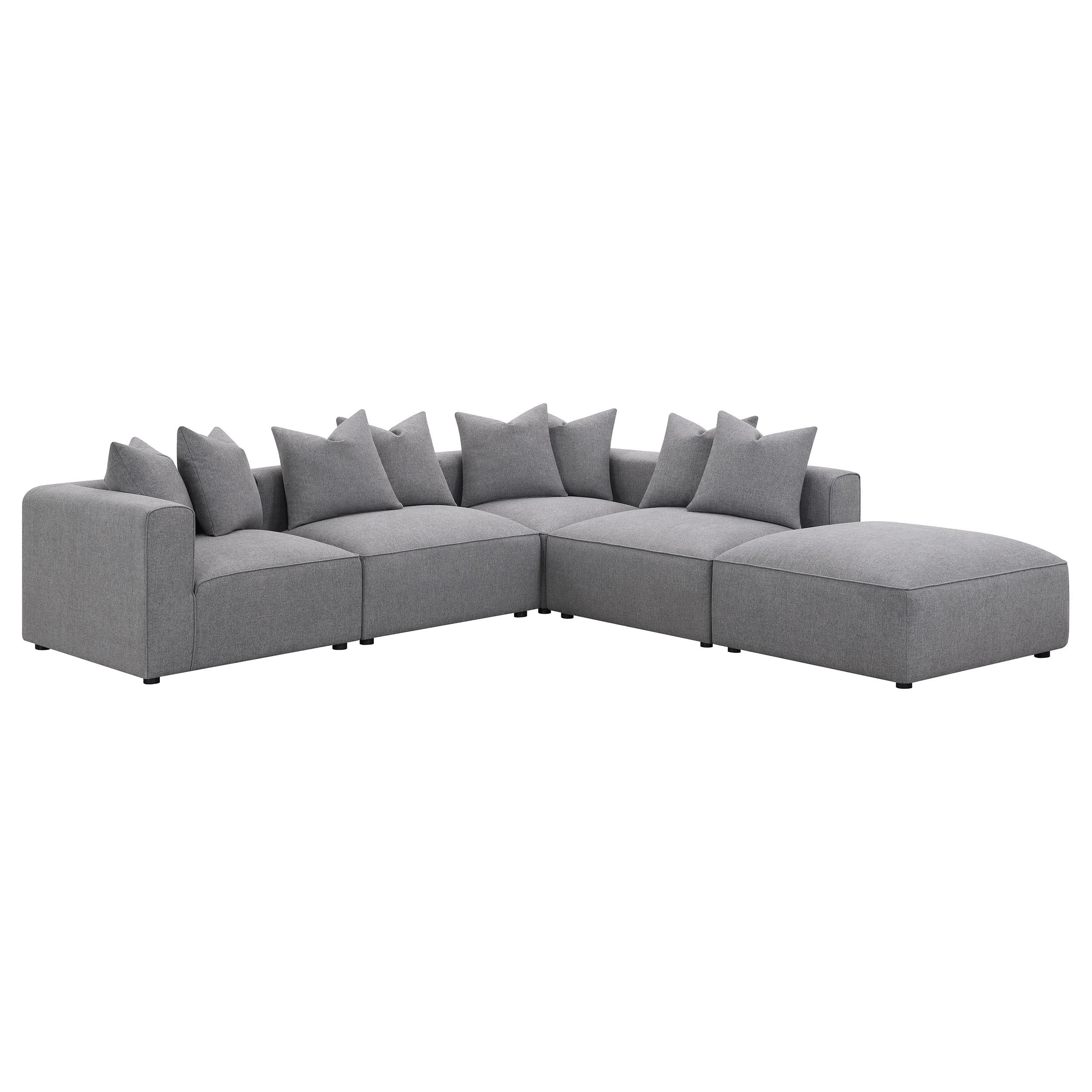  Coaster Furniture Jennifer 551595 Upholstered Corner Chair - Grey IMAGE 13