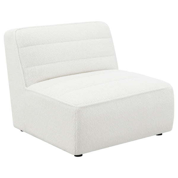 Coaster Furniture Sunny 551621 Upholstered Armless Chair - Natural