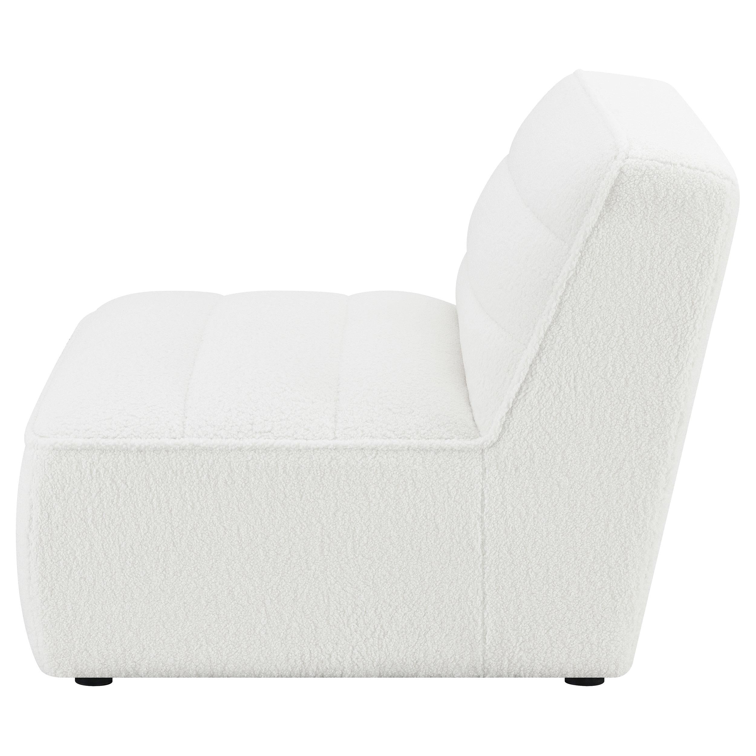  Coaster Furniture Sunny 551621 Upholstered Armless Chair - Natural IMAGE 2