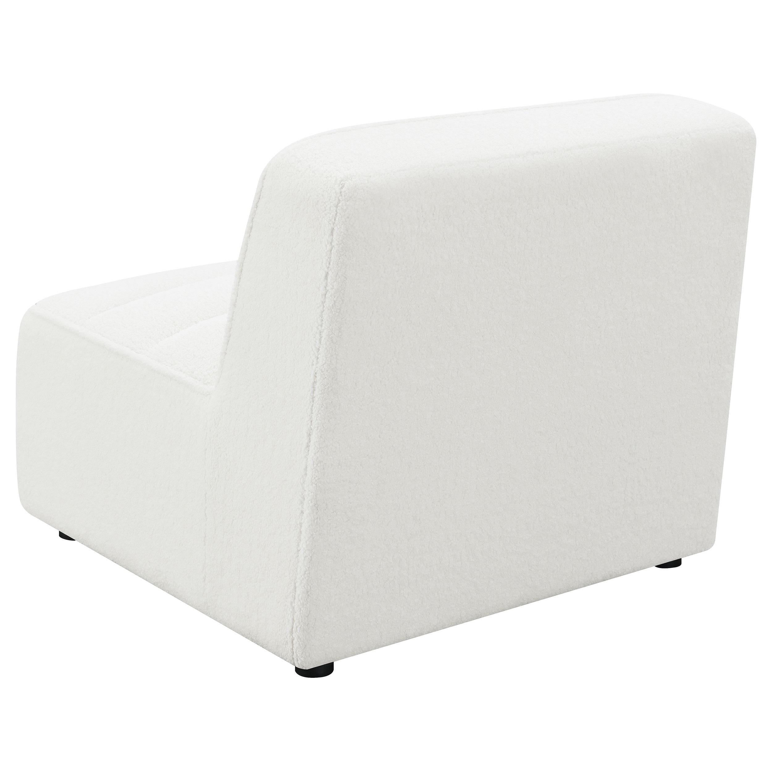  Coaster Furniture Sunny 551621 Upholstered Armless Chair - Natural IMAGE 4