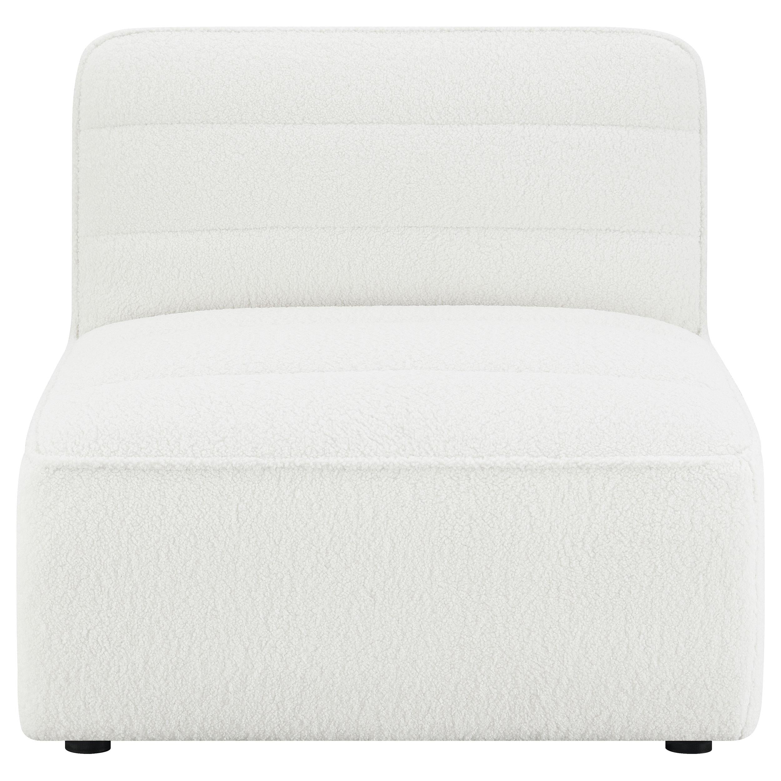  Coaster Furniture Sunny 551621 Upholstered Armless Chair - Natural IMAGE 5