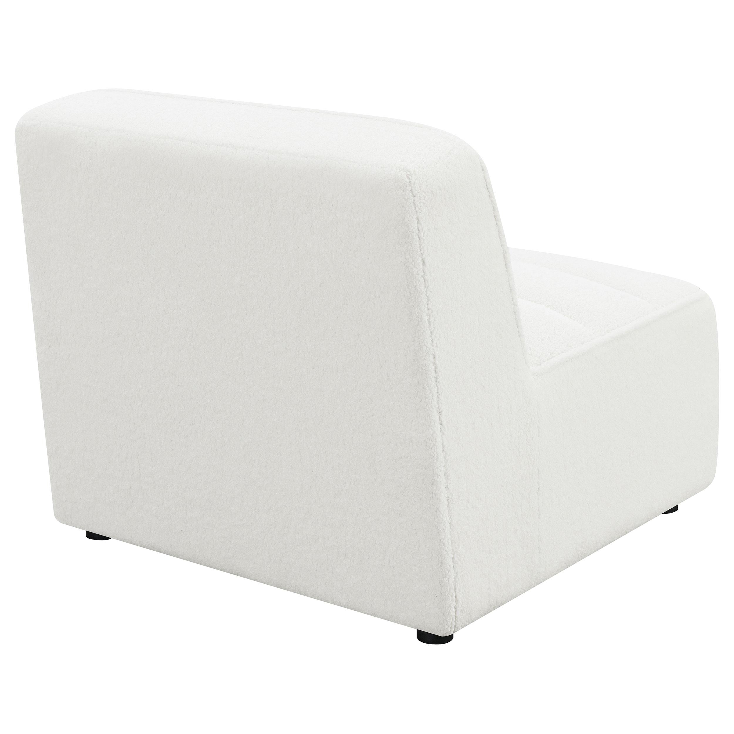  Coaster Furniture Sunny 551621 Upholstered Armless Chair - Natural IMAGE 6