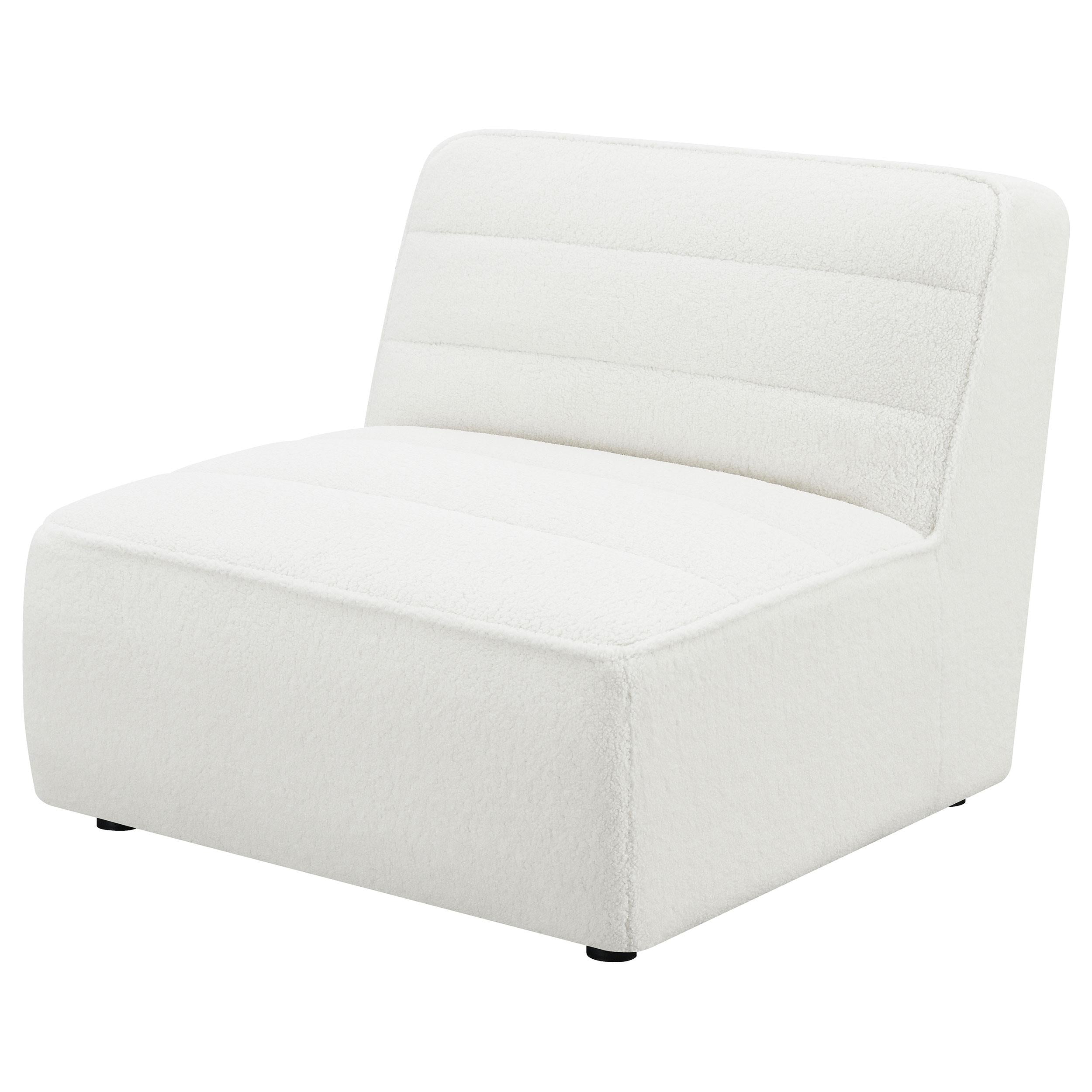  Coaster Furniture Sunny 551621 Upholstered Armless Chair - Natural IMAGE 7