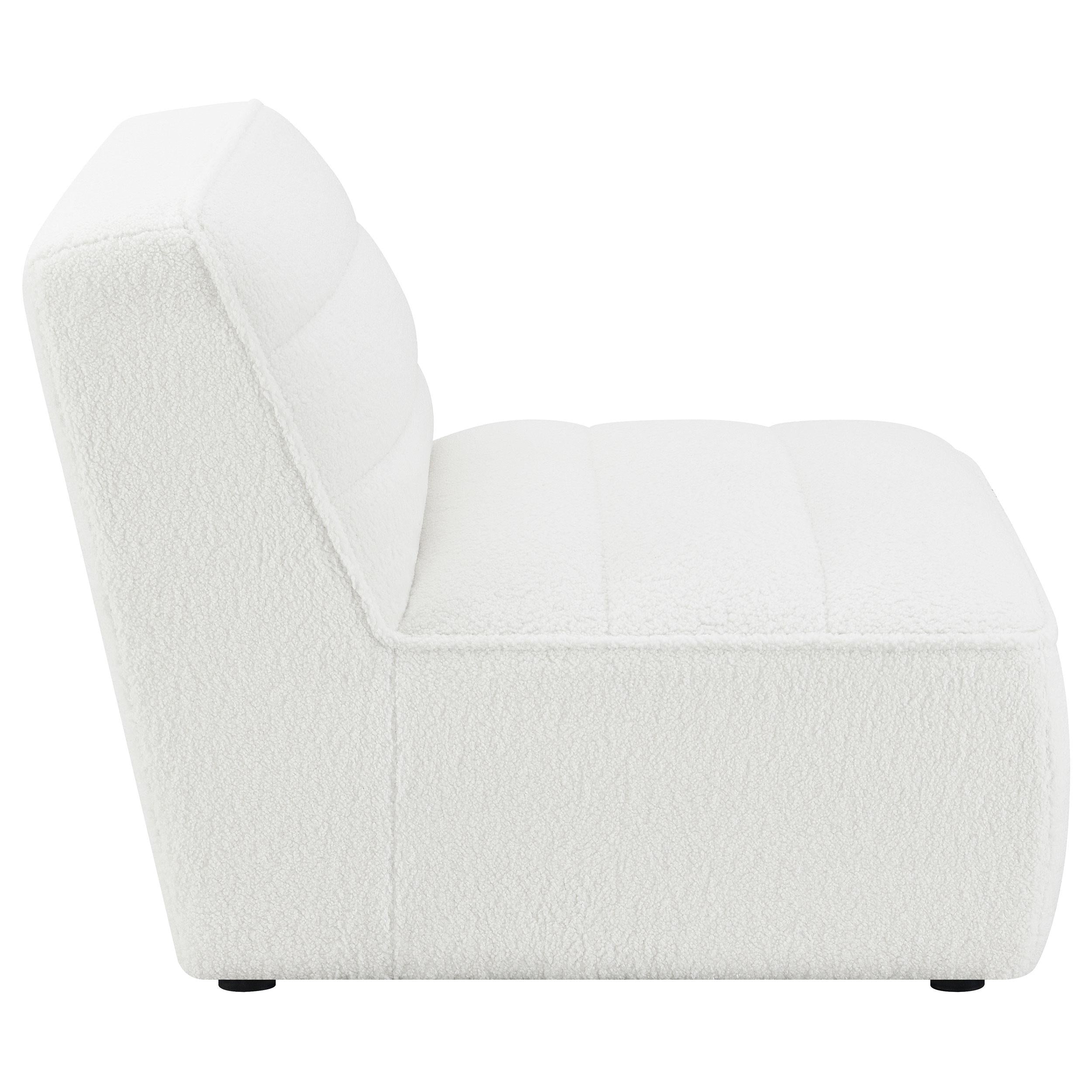  Coaster Furniture Sunny 551621 Upholstered Armless Chair - Natural IMAGE 8