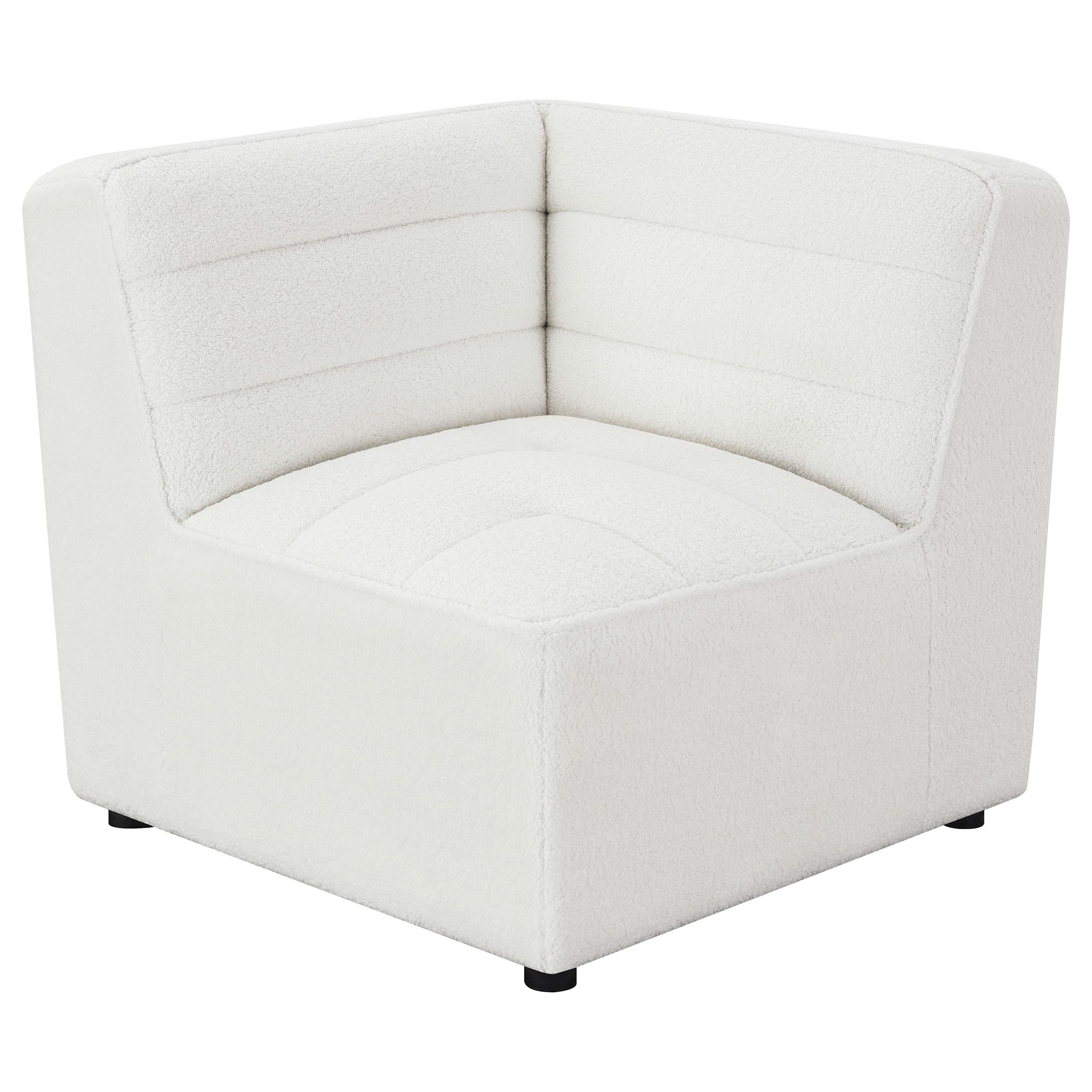  Coaster Furniture Sunny 551622 Upholstered Corner Chair - Natural IMAGE 3
