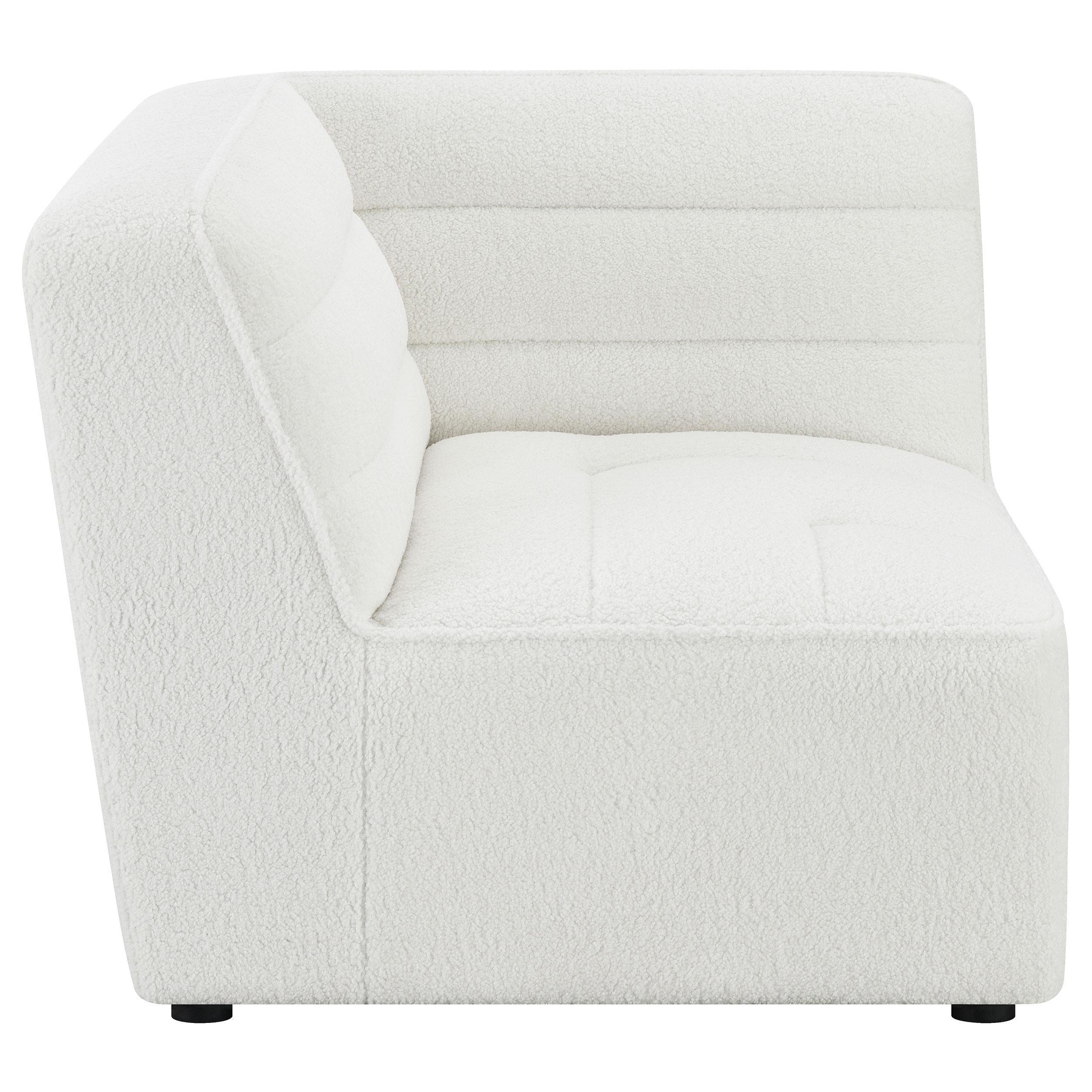 Coaster Furniture Sunny 551622 Upholstered Corner Chair - Natural IMAGE 4
