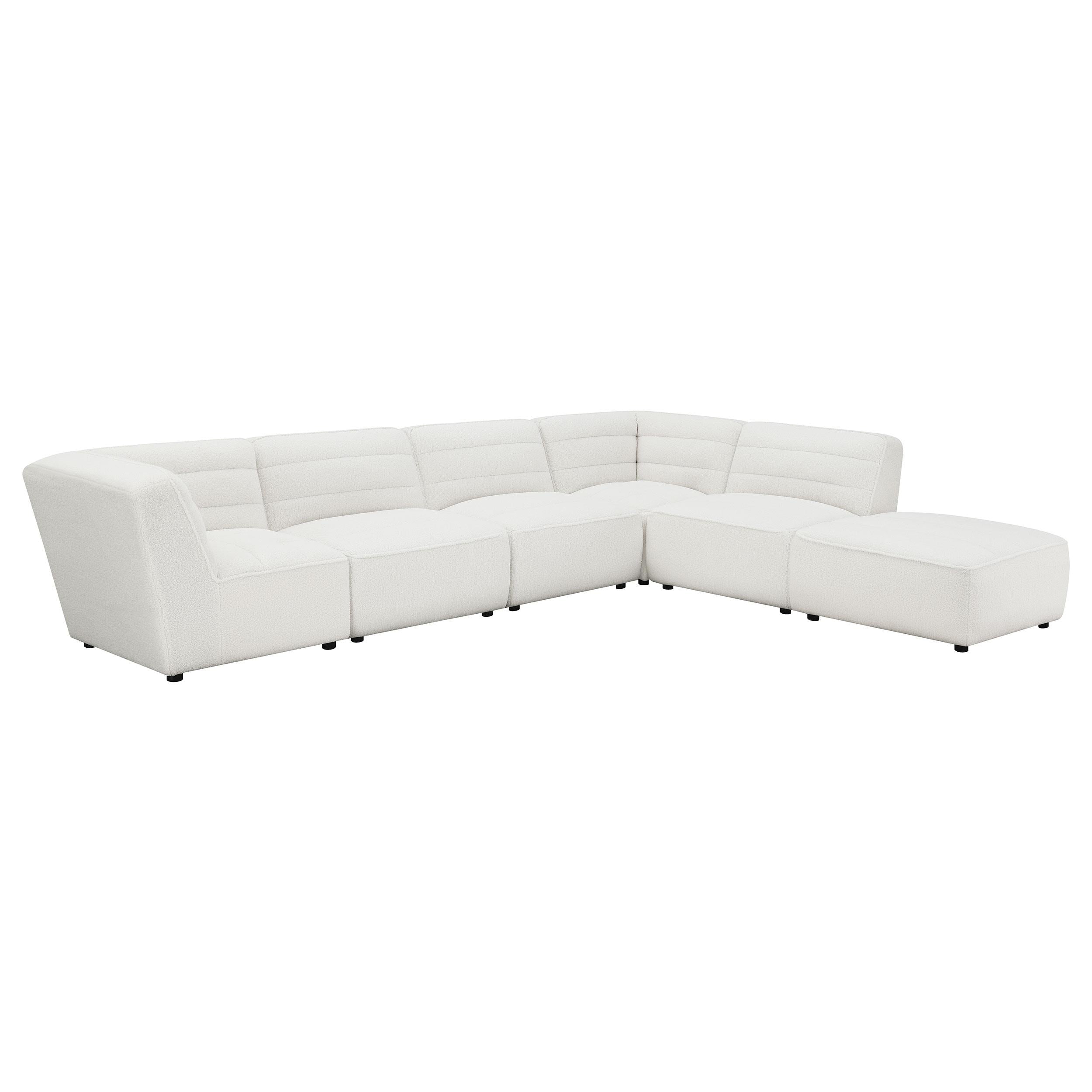  Coaster Furniture Sunny 551622 Upholstered Corner Chair - Natural IMAGE 7
