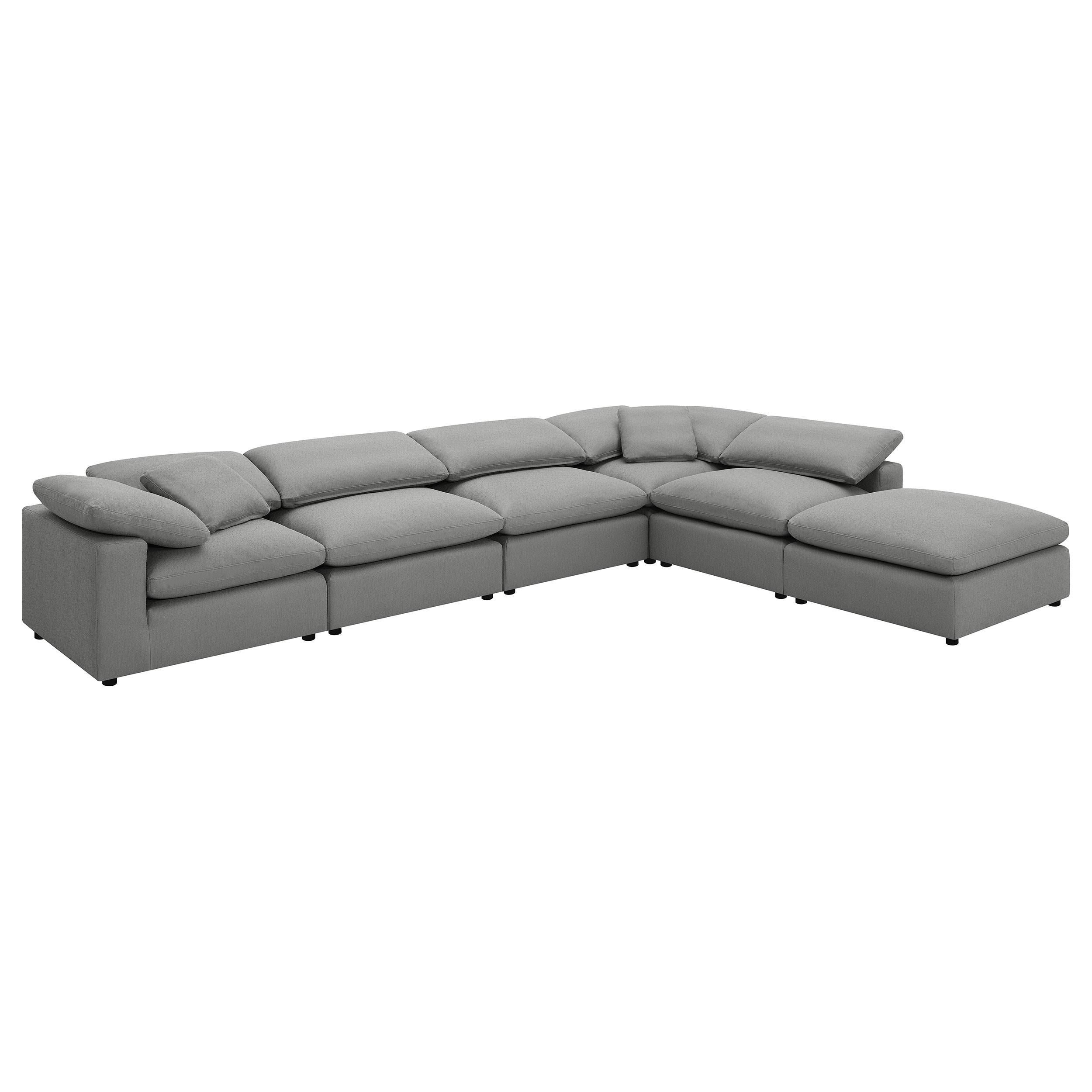  Coaster Furniture Raleigh 551754 Boucle Upholstered Armless Chair - Grey IMAGE 11