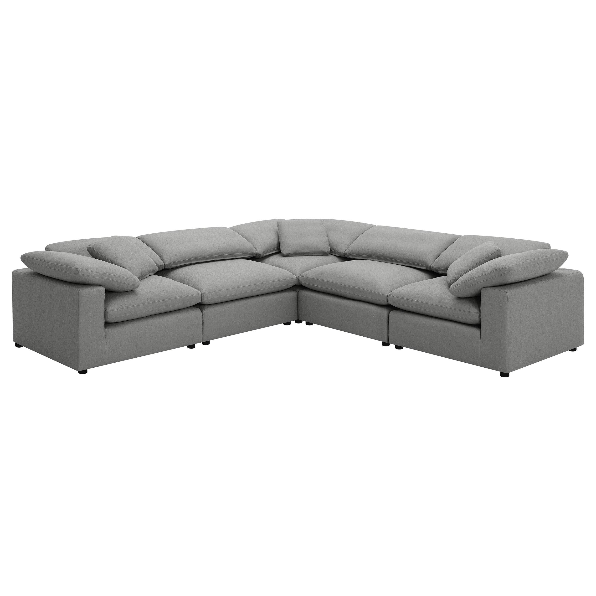  Coaster Furniture Raleigh 551754 Boucle Upholstered Armless Chair - Grey IMAGE 13