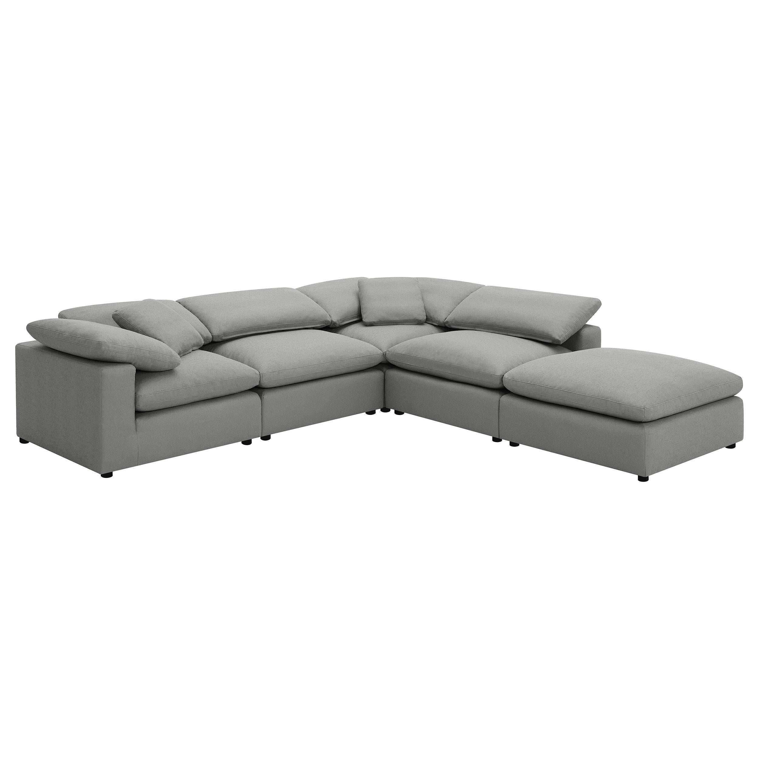  Coaster Furniture Raleigh 551754 Boucle Upholstered Armless Chair - Grey IMAGE 15