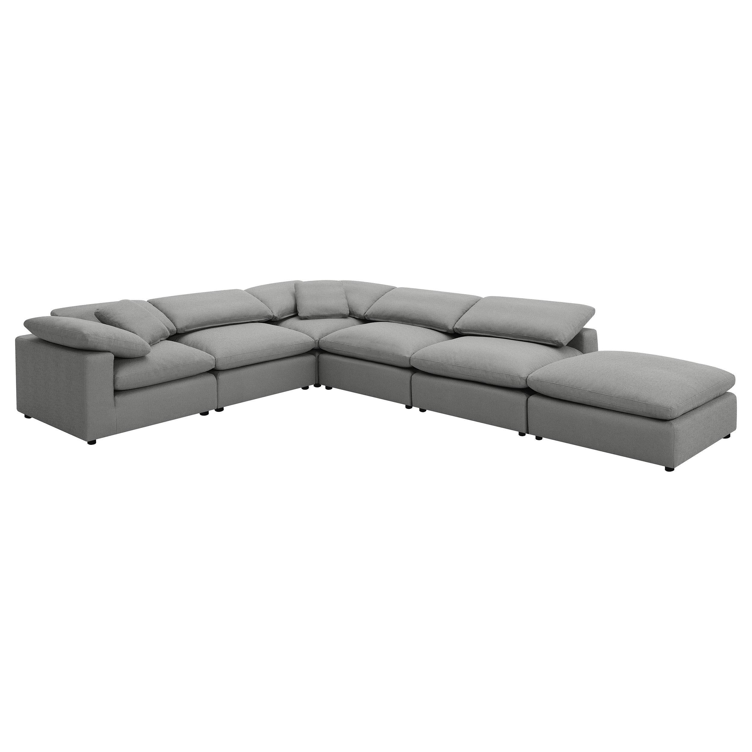  Coaster Furniture Raleigh 551754 Boucle Upholstered Armless Chair - Grey IMAGE 9